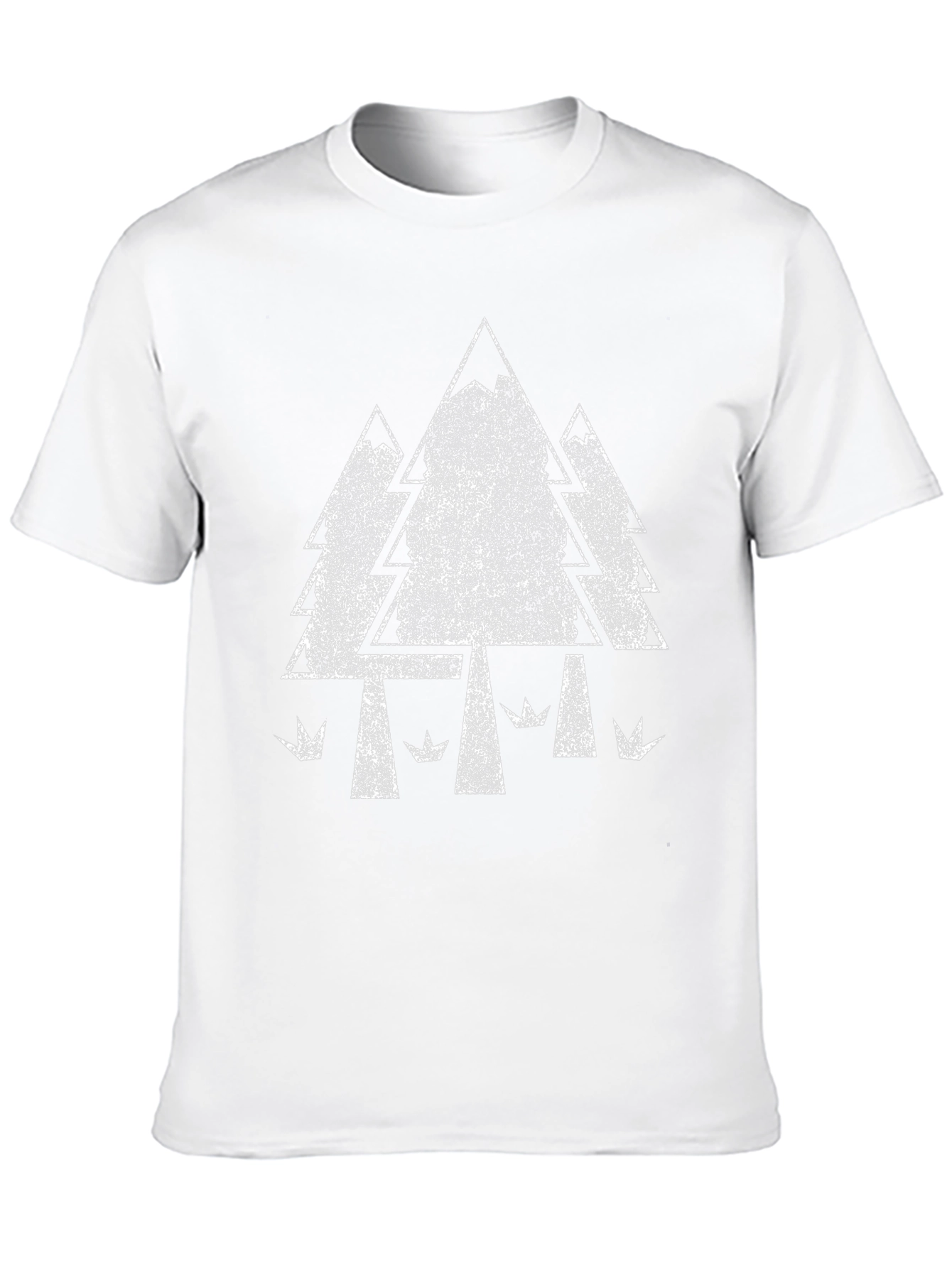 Retro Forest Graphic Tee - Black Cotton