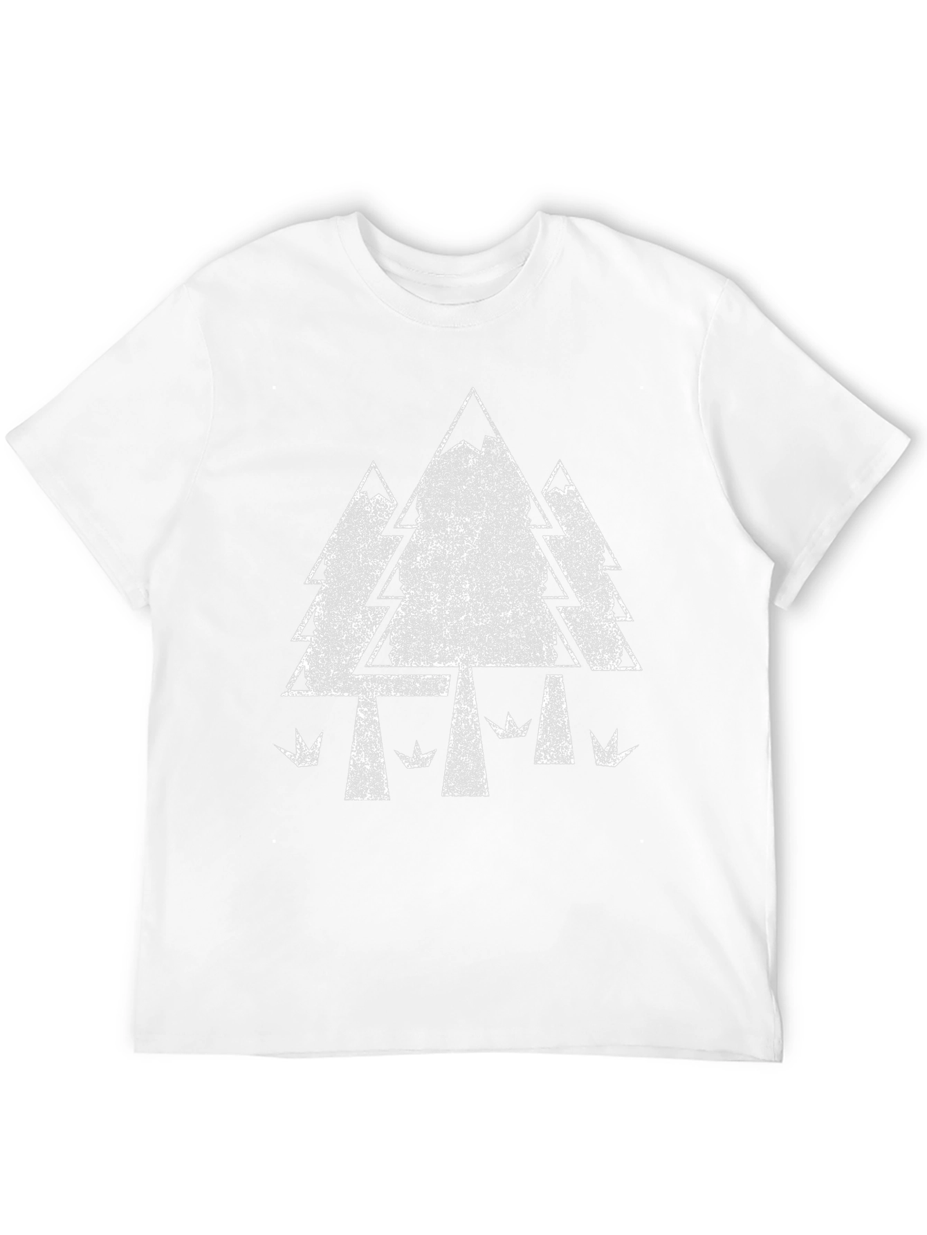 Retro Forest Graphic Tee - Black Cotton