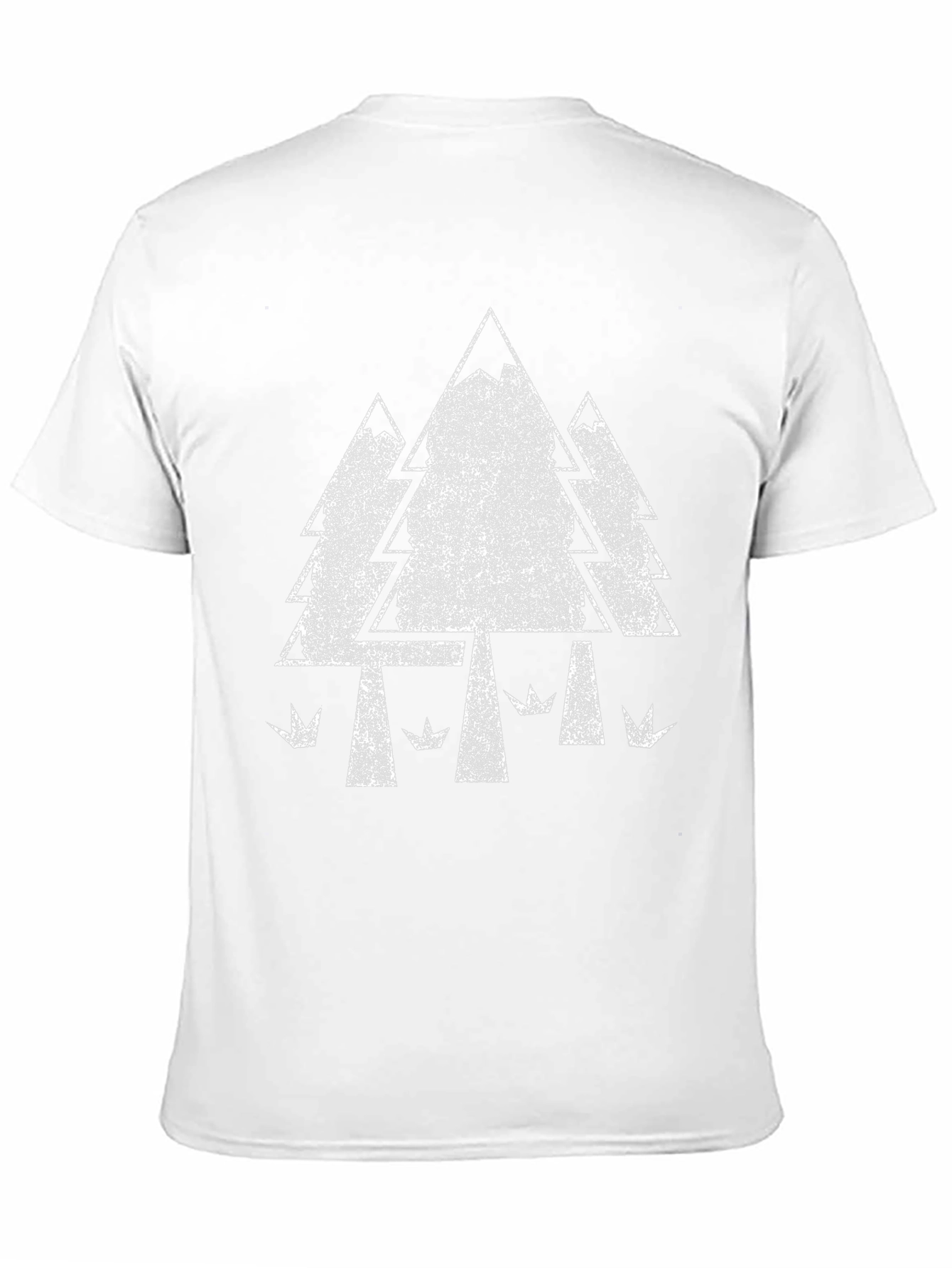 Retro Forest Graphic Tee - Black Cotton