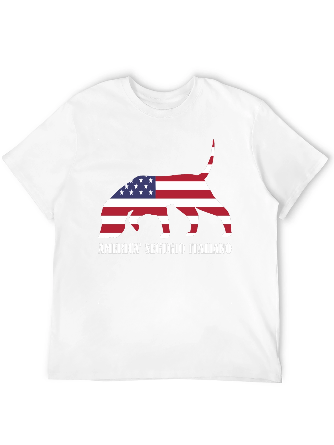 Segugio Italiano Dog USA Flag T-Shirt