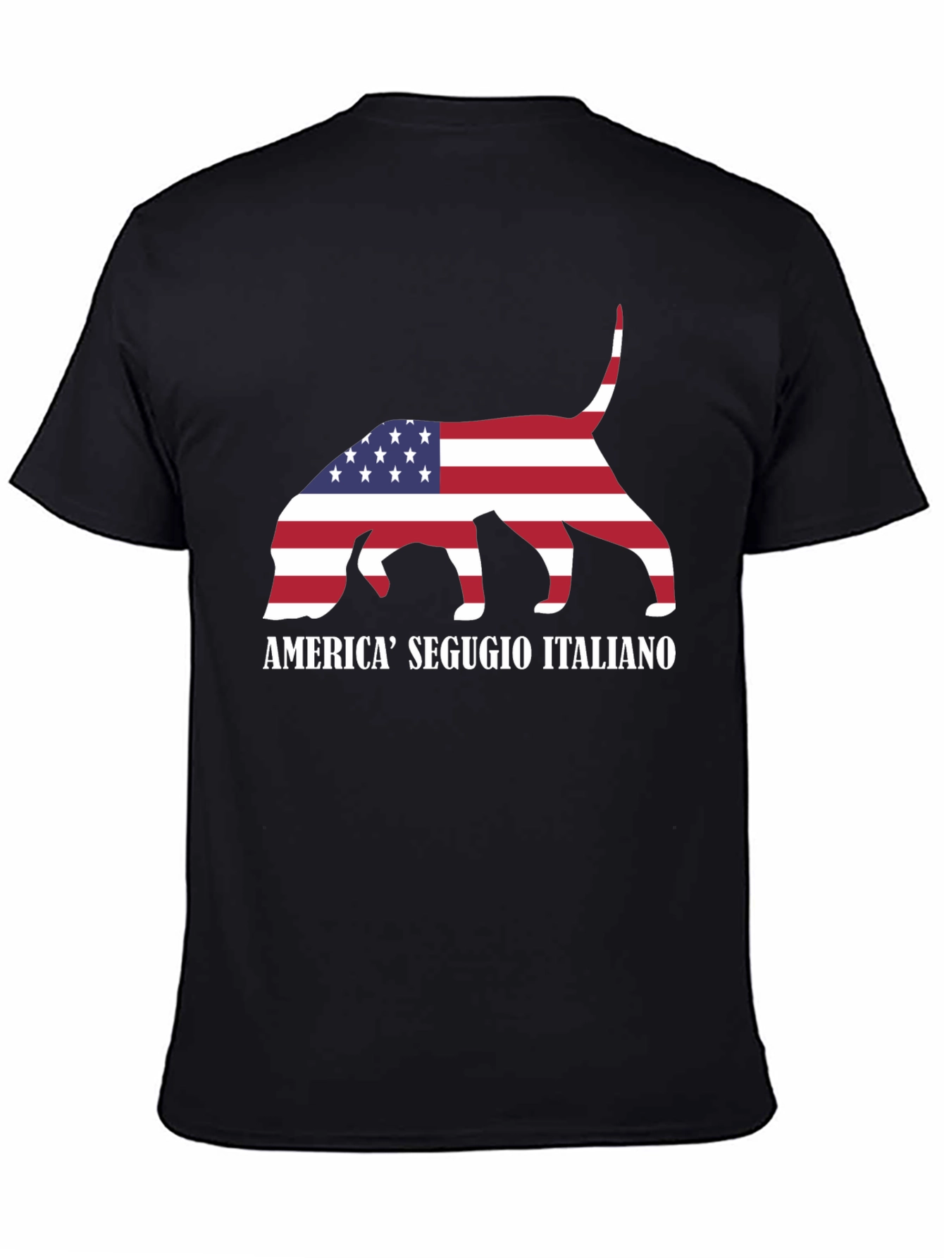 Segugio Italiano Dog USA Flag T-Shirt