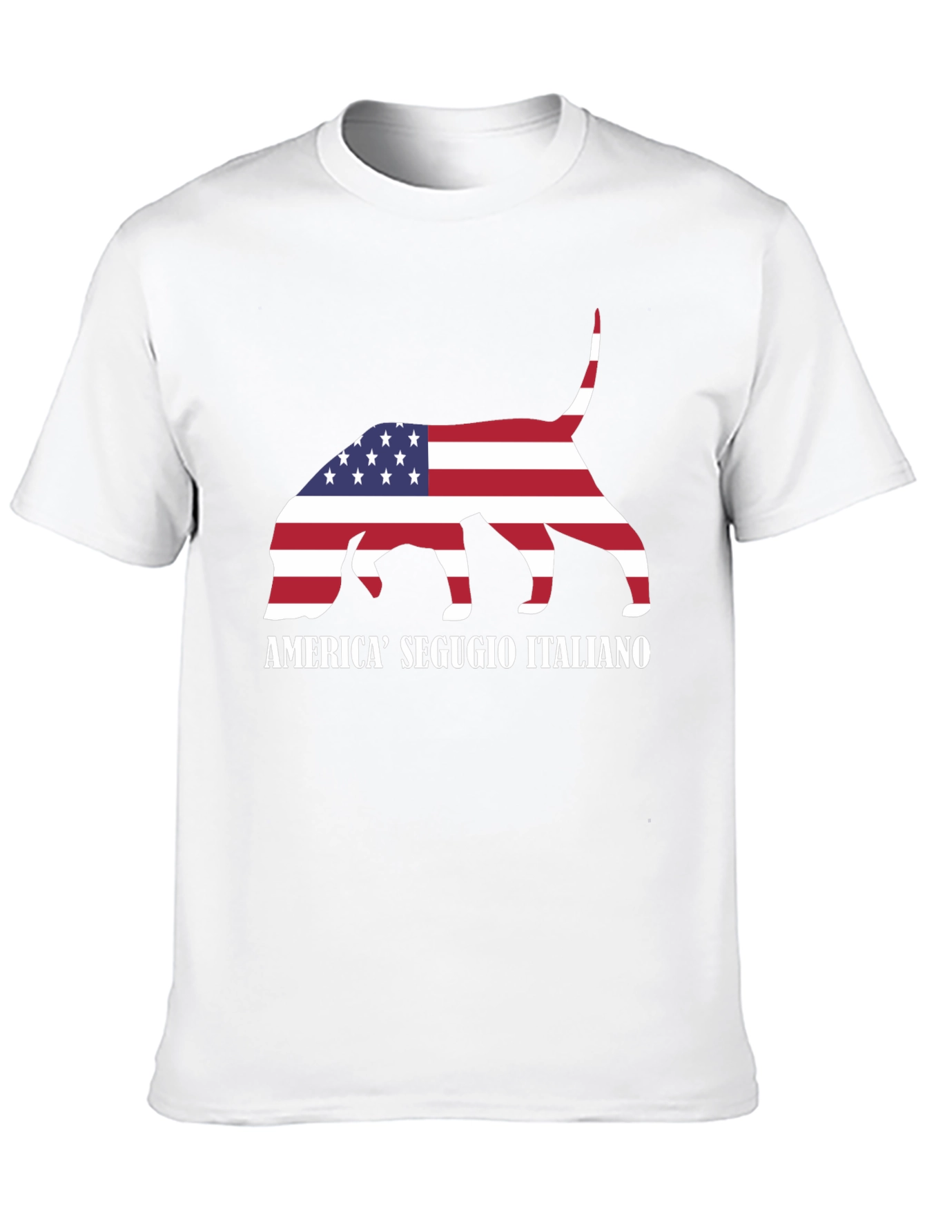 Segugio Italiano Dog USA Flag T-Shirt