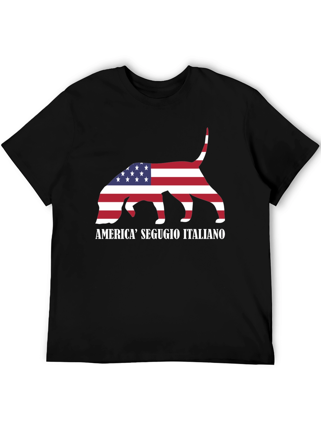 Segugio Italiano Dog USA Flag T-Shirt