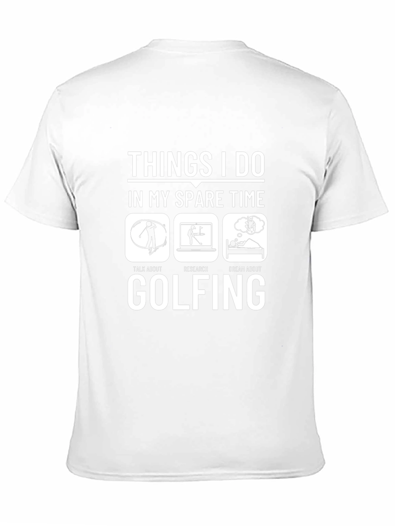Golfing Spare Time T-Shirt Funny Golfer Gift