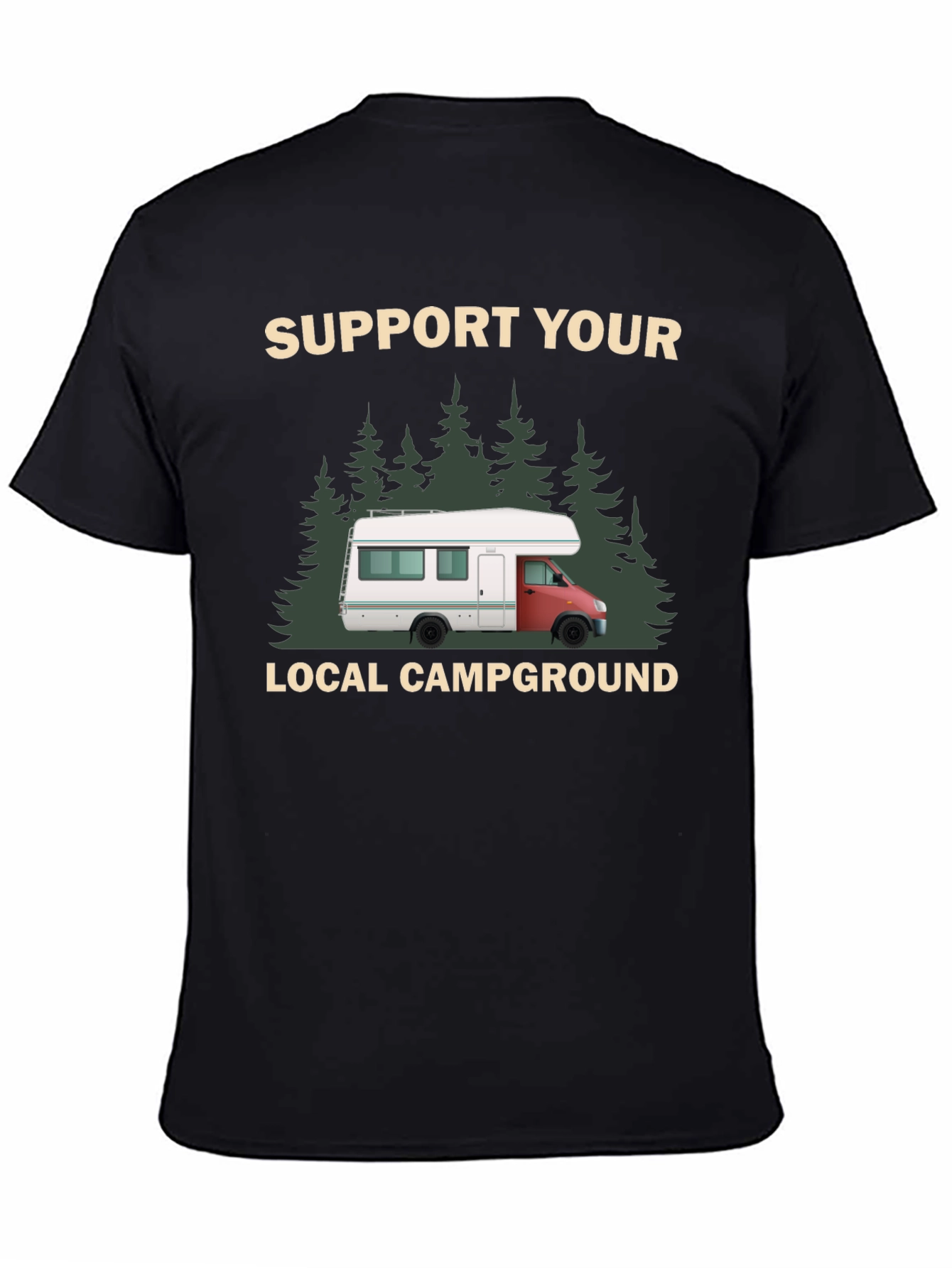 Support Your Local Campground Graphic Tee