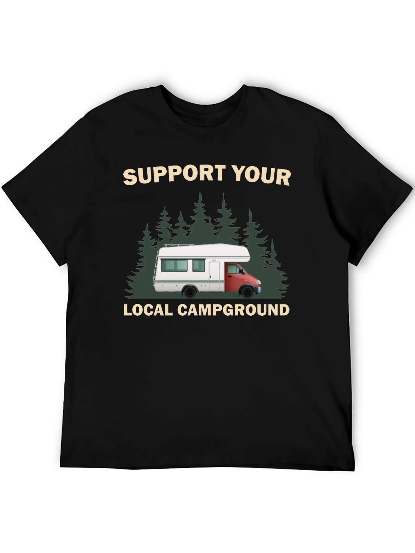 Support Your Local Campground Graphic Tee