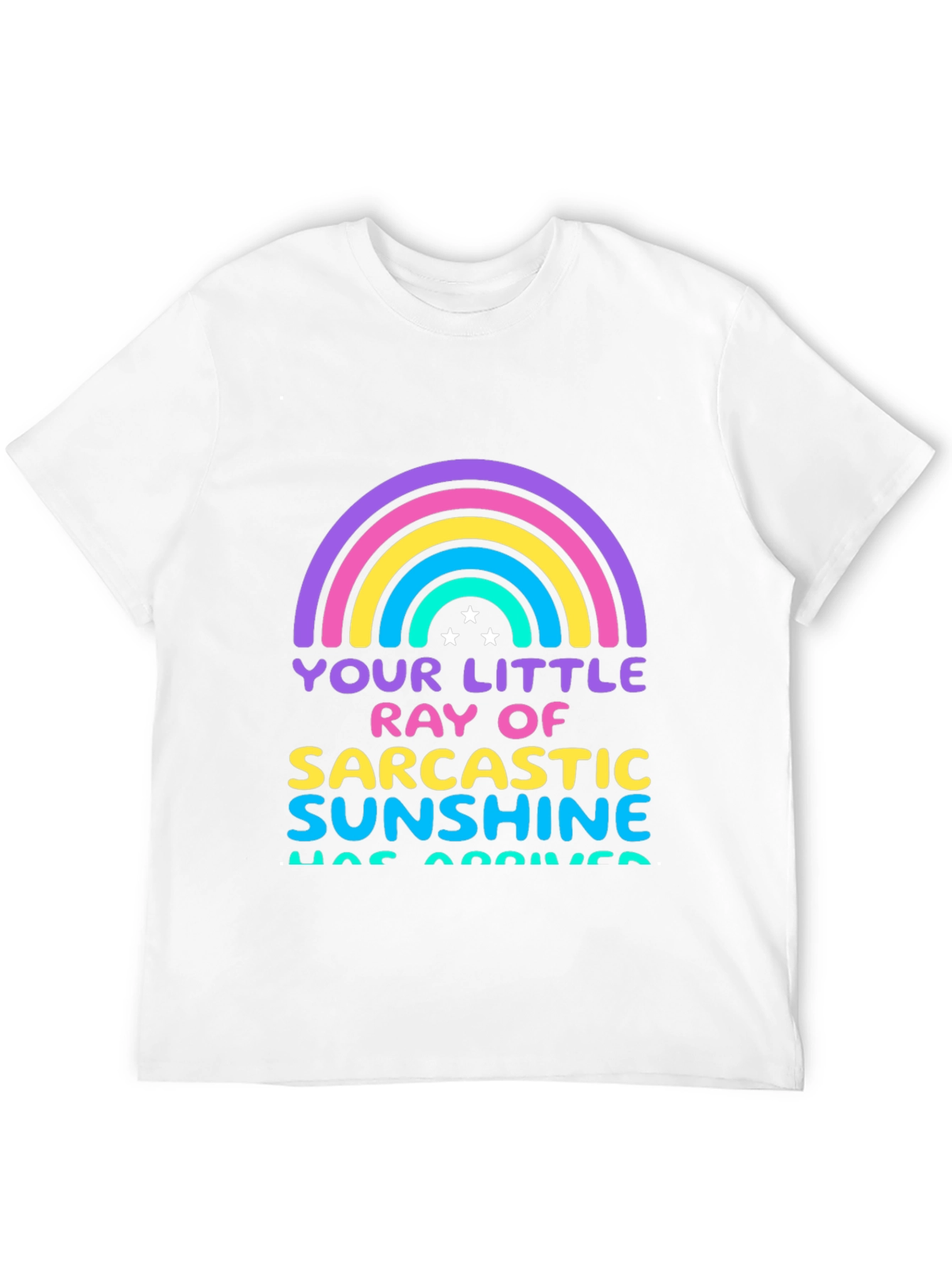 Sarcastic Sunshine Graphic Tee - Black Cotton T-Shirt