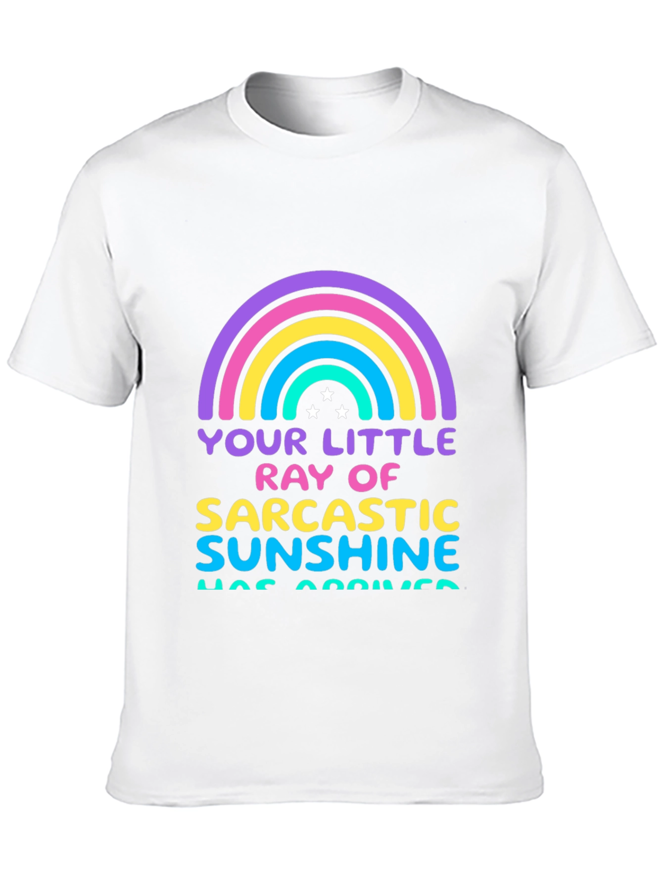 Sarcastic Sunshine Graphic Tee - Black Cotton T-Shirt