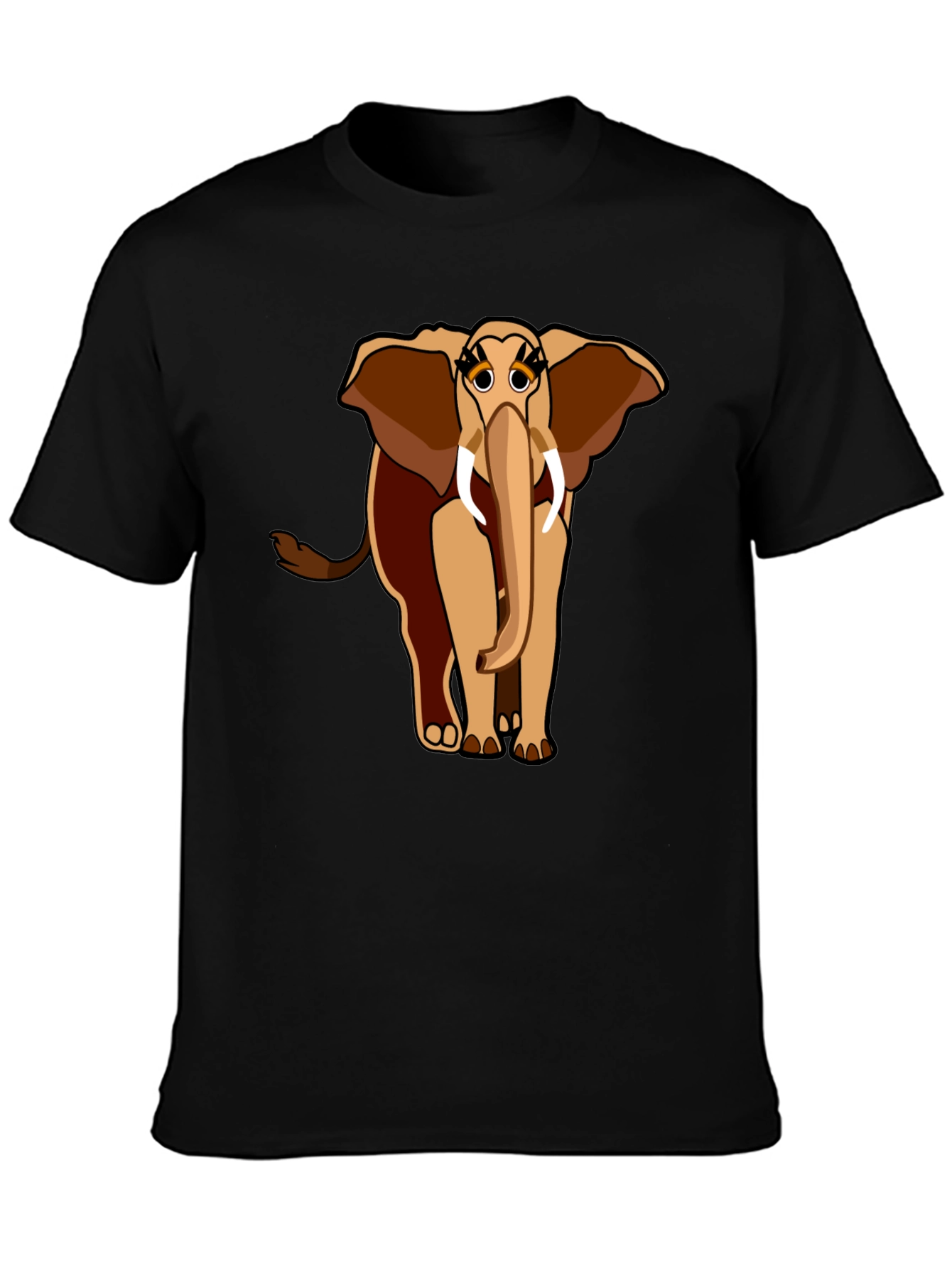Elephant Graphic Tee - Unique Cartoon Design