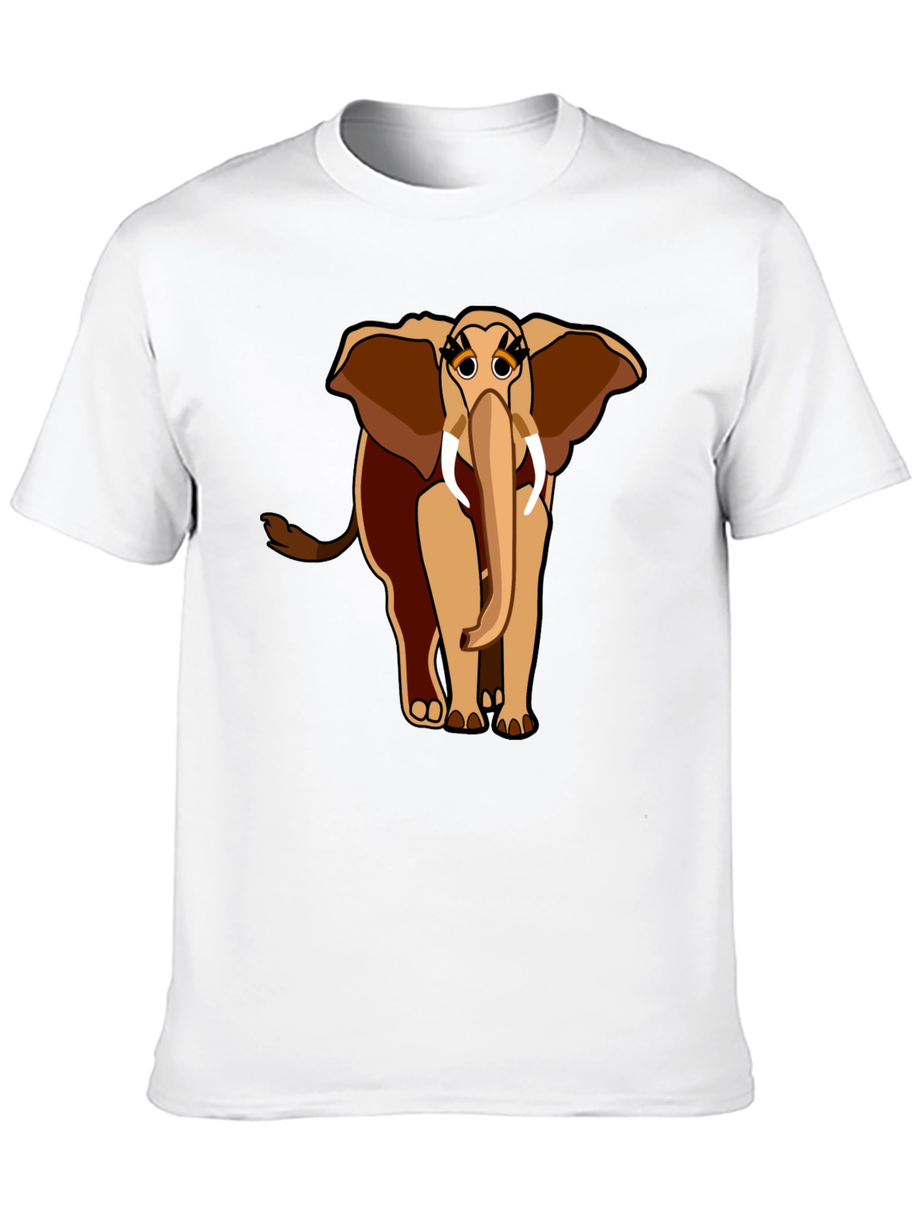 Elephant Graphic Tee - Unique Cartoon Design