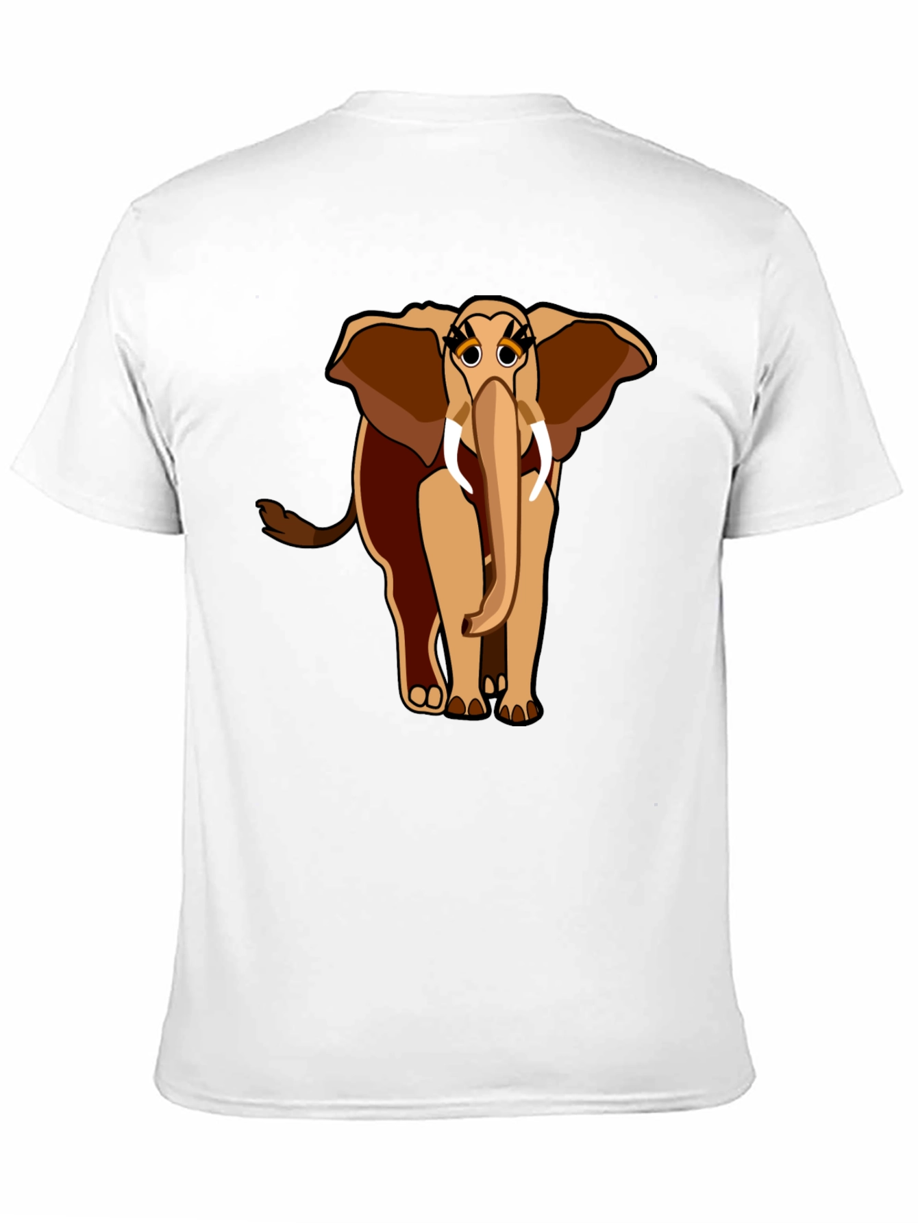 Elephant Graphic Tee - Unique Cartoon Design