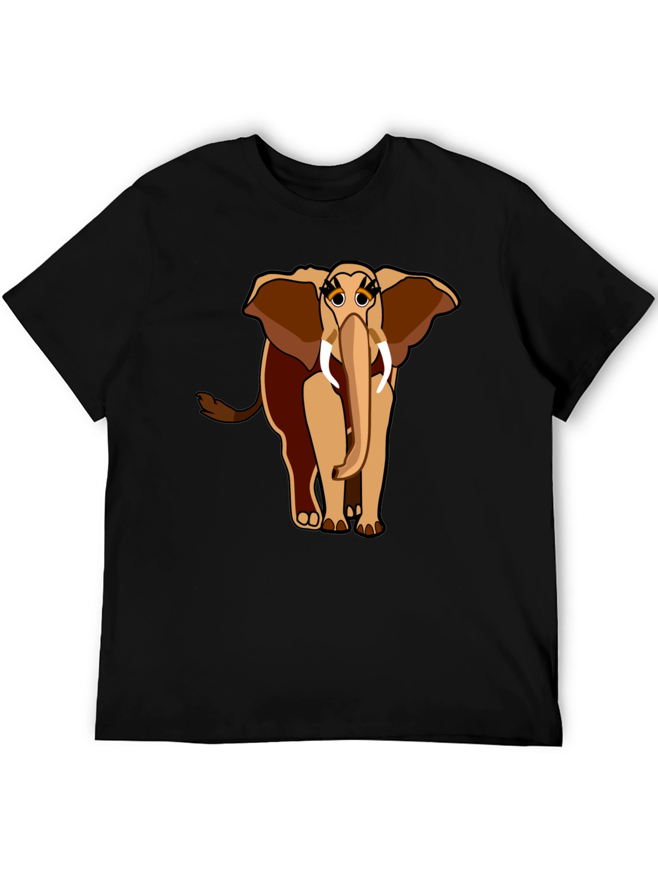 Elephant Graphic Tee - Unique Cartoon Design