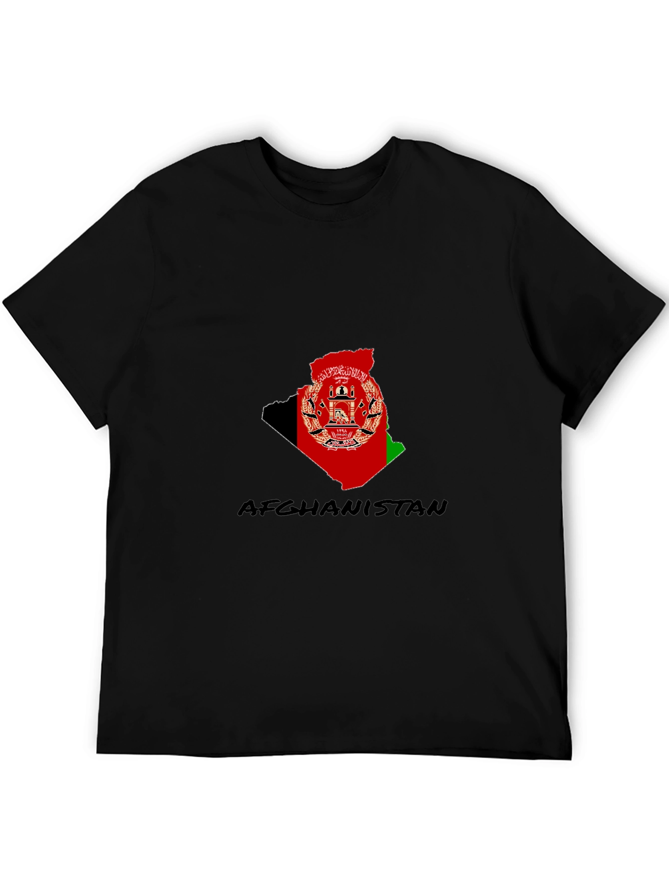 Afghanistan Flag Map T-Shirt