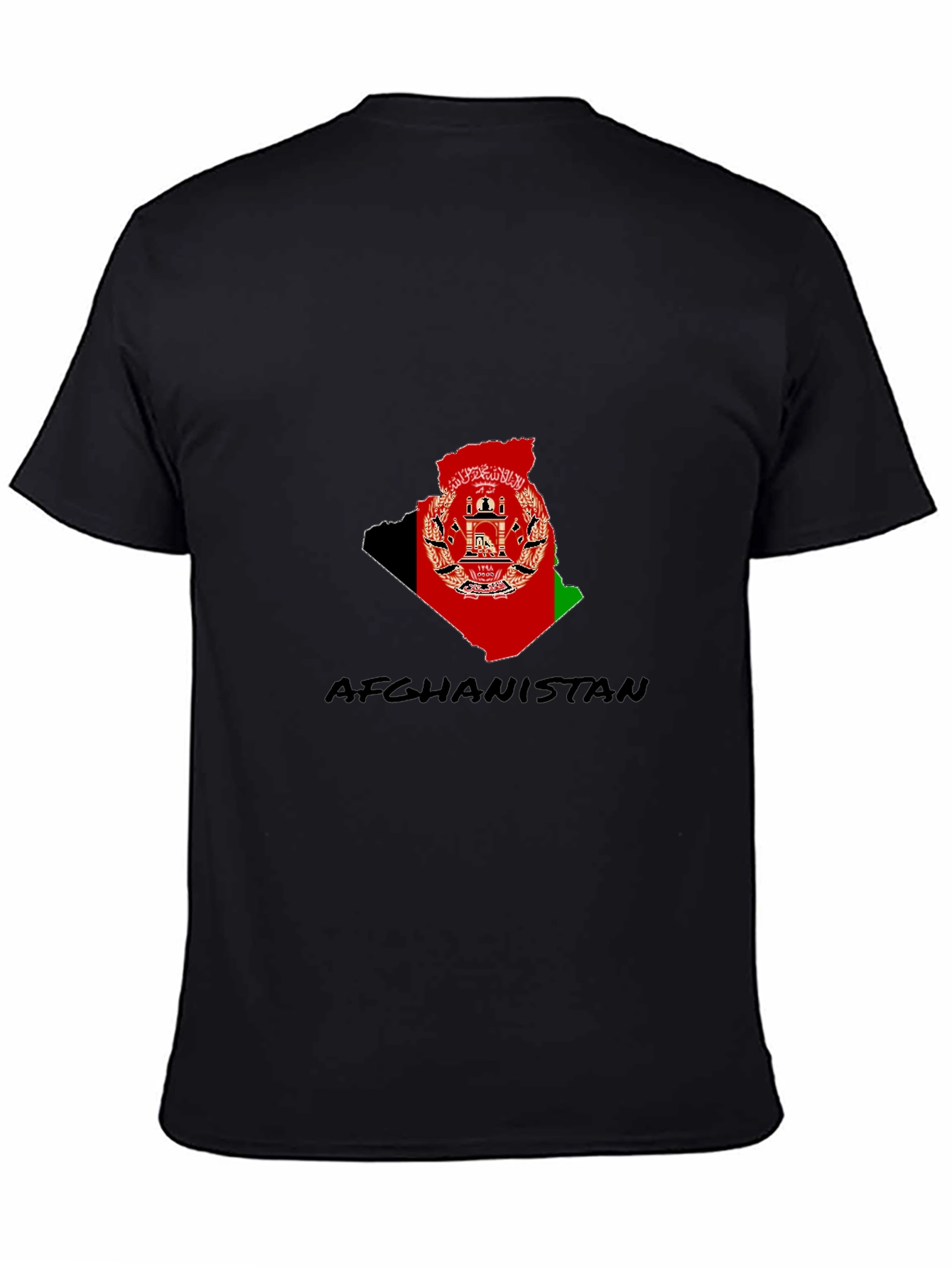 Afghanistan Flag Map T-Shirt