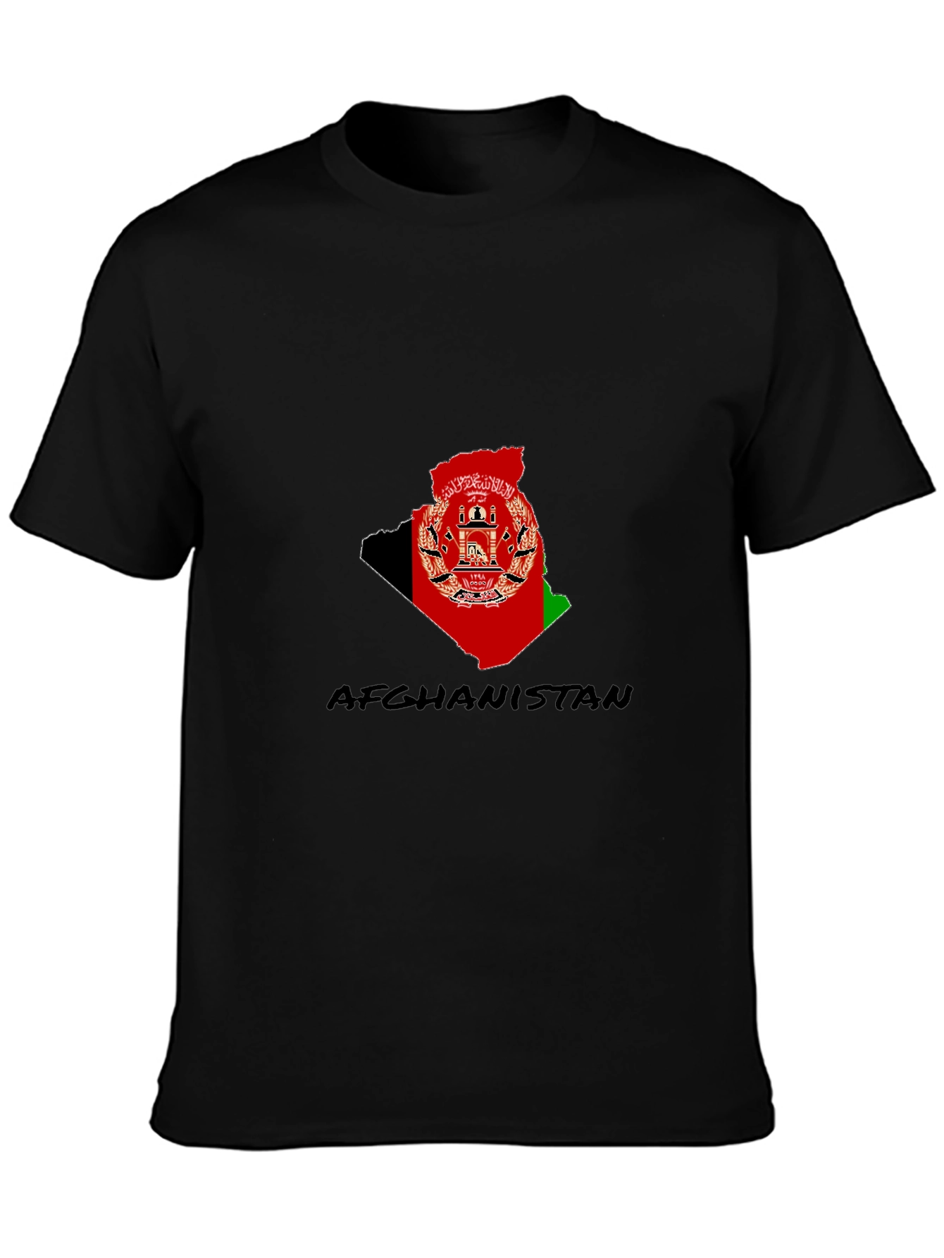 Afghanistan Flag Map T-Shirt
