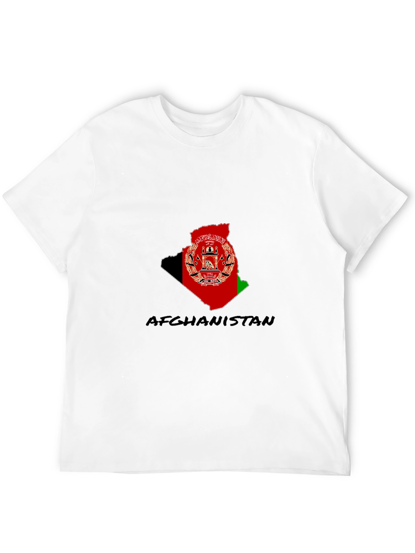 Afghanistan Flag Map T-Shirt