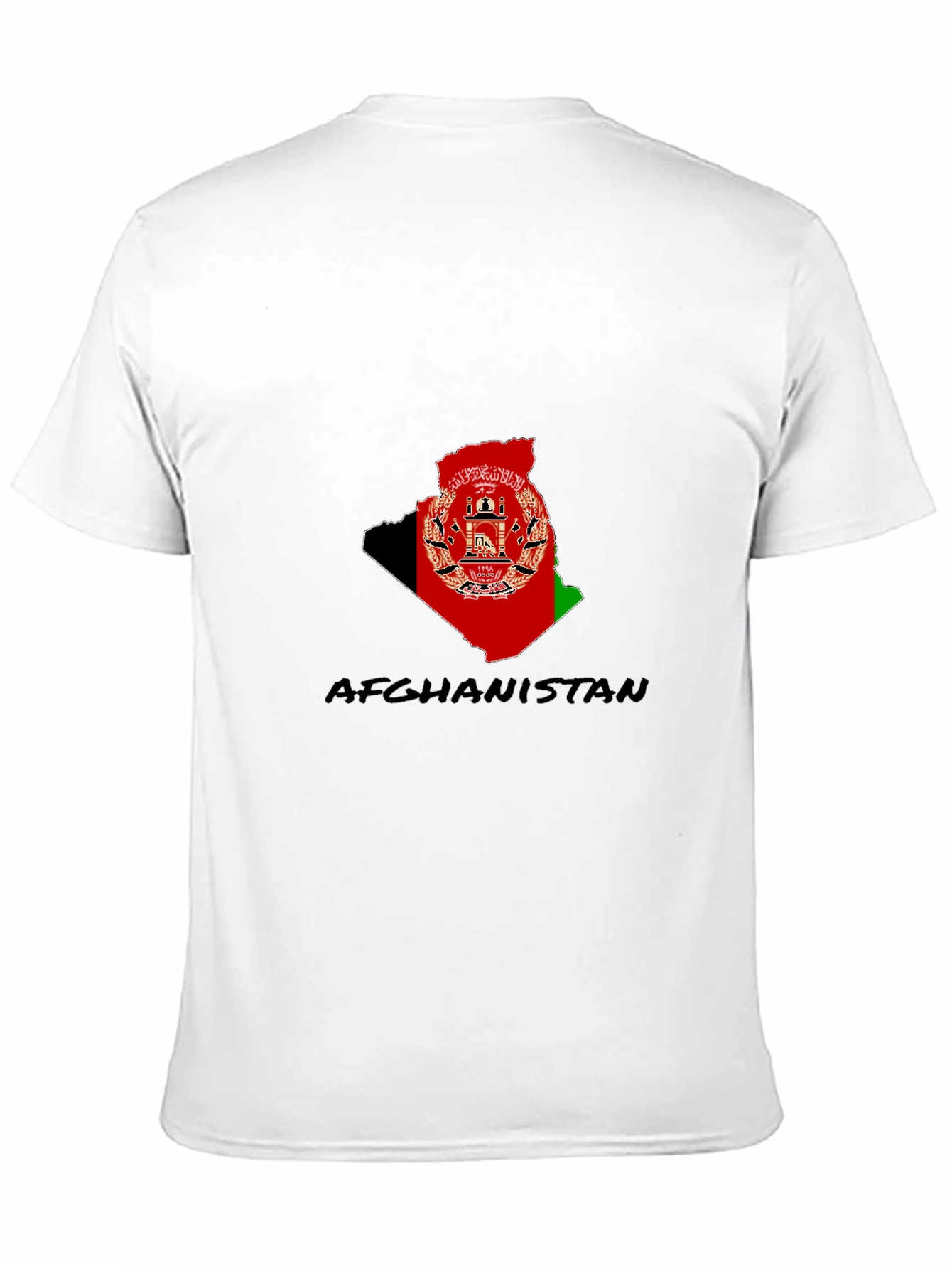 Afghanistan Flag Map T-Shirt