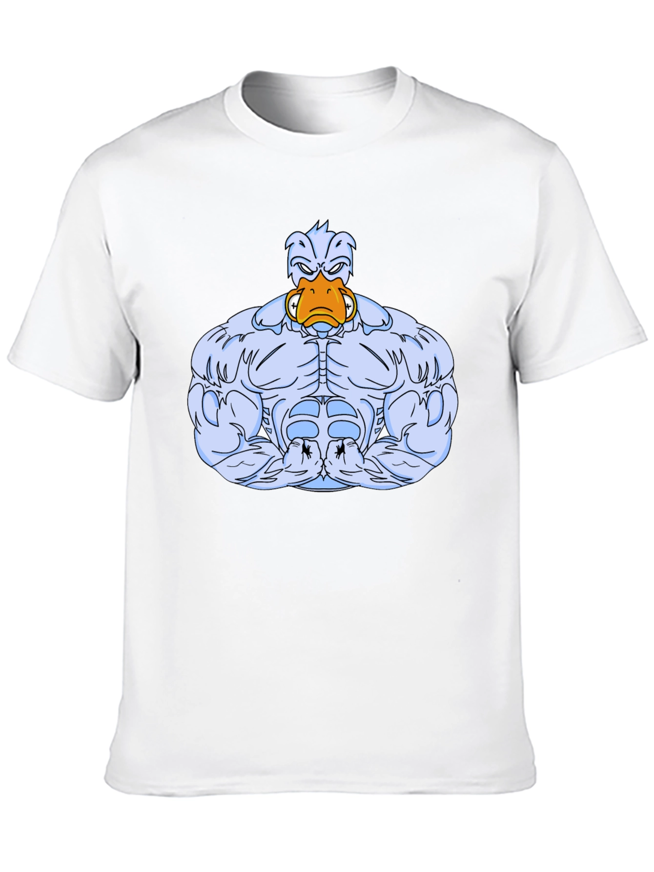 Muscle Duck Graphic Tee - Black Cotton T-Shirt
