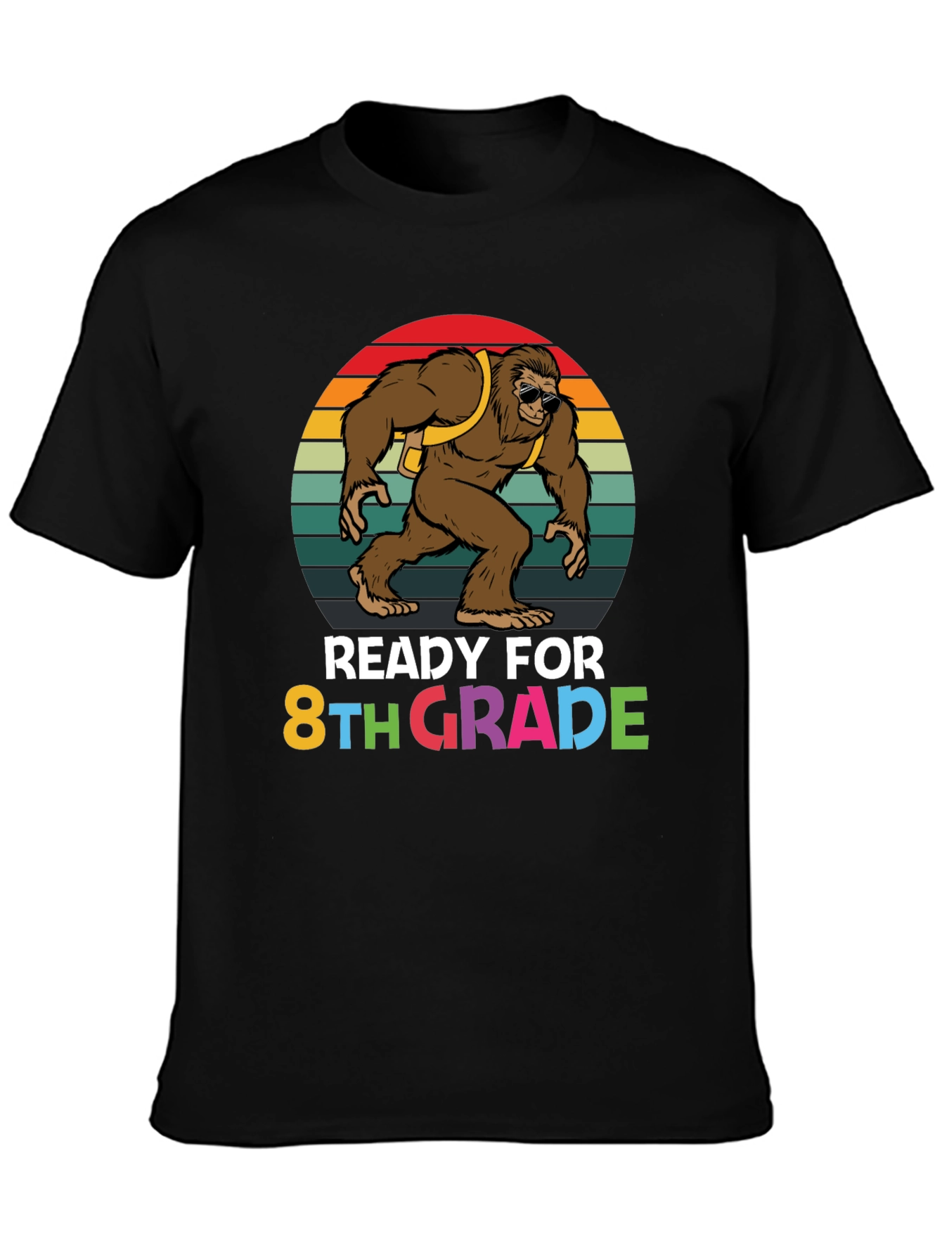 Ready for 8th Grade Bigfoot Graphic T-Shirt