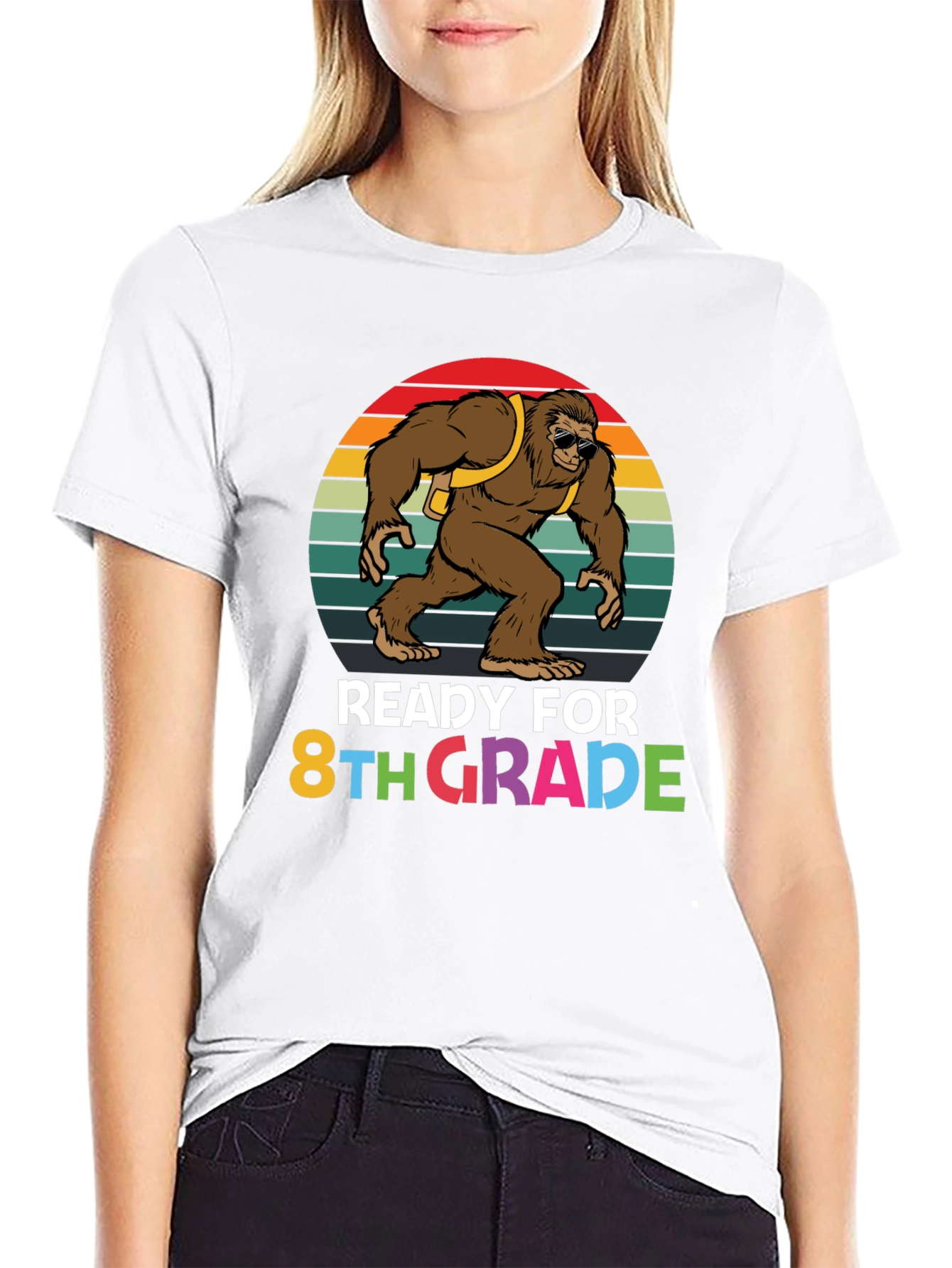 Ready for 8th Grade Bigfoot Graphic T-Shirt