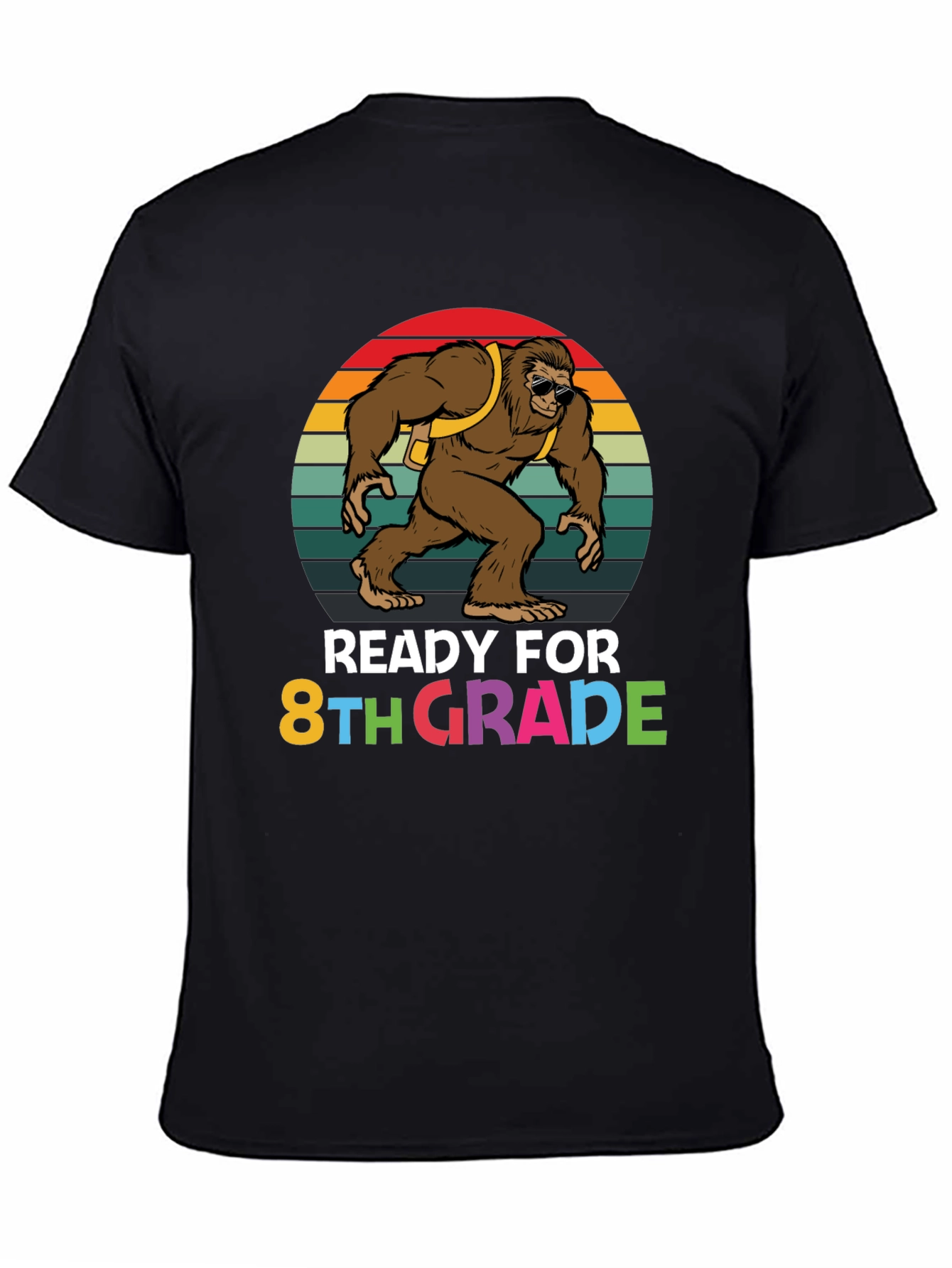 Ready for 8th Grade Bigfoot Graphic T-Shirt