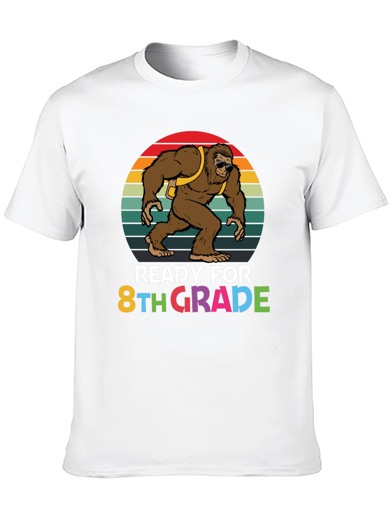 Ready for 8th Grade Bigfoot Graphic T-Shirt
