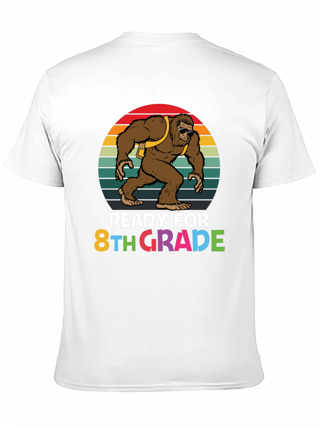 Ready for 8th Grade Bigfoot Graphic T-Shirt
