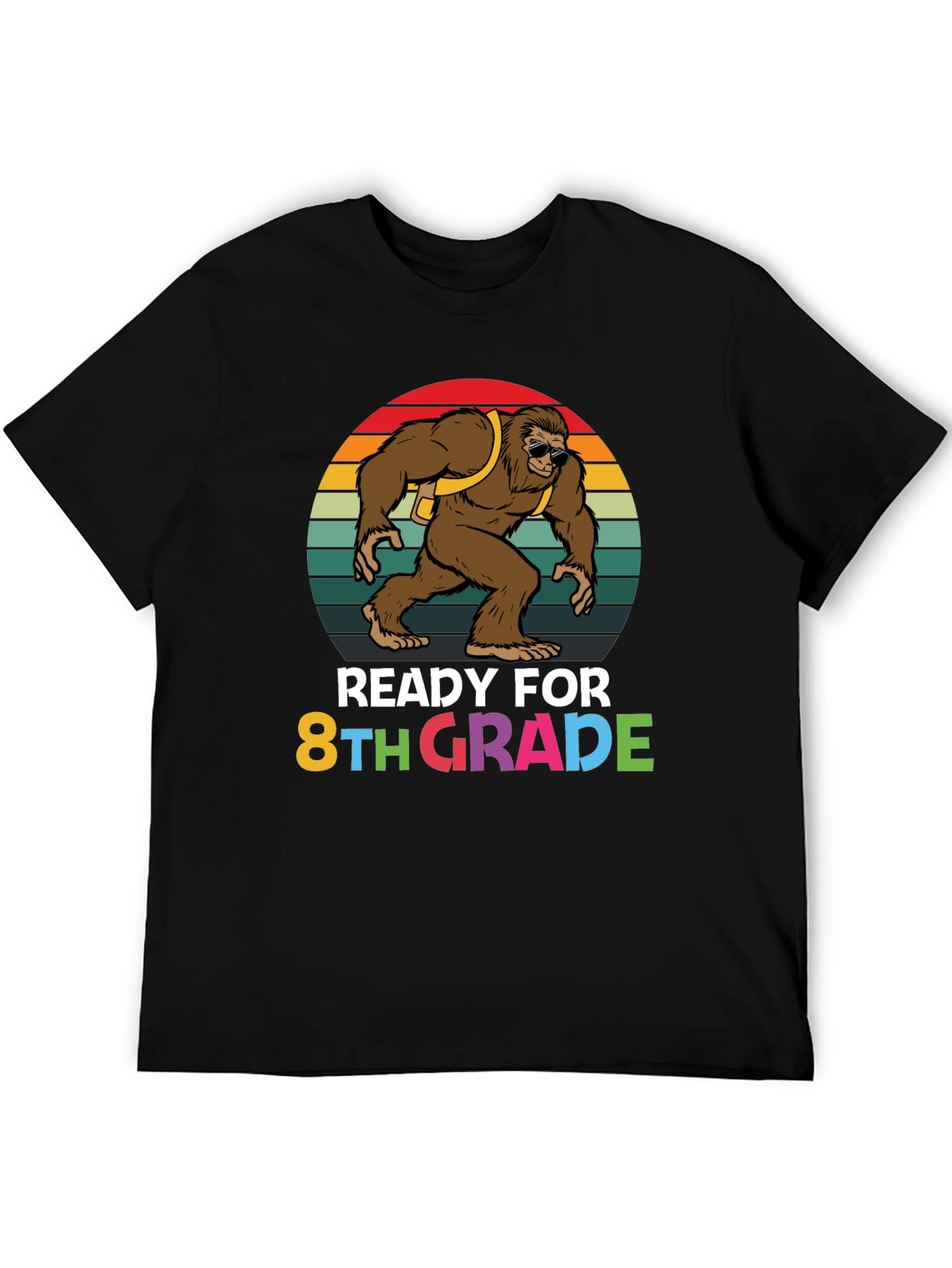 Ready for 8th Grade Bigfoot Graphic T-Shirt