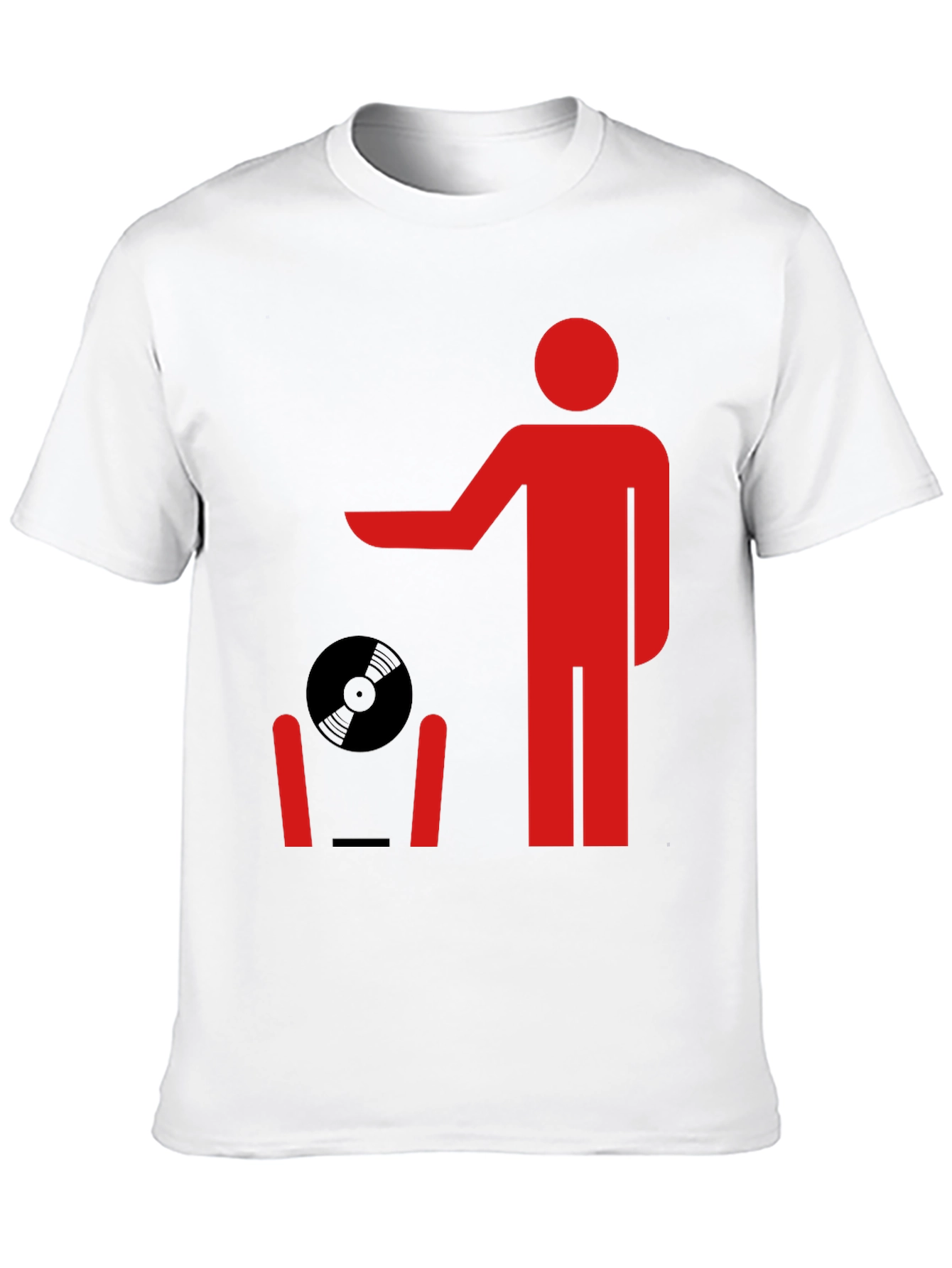 Retro Record Throwing Graphic Tee