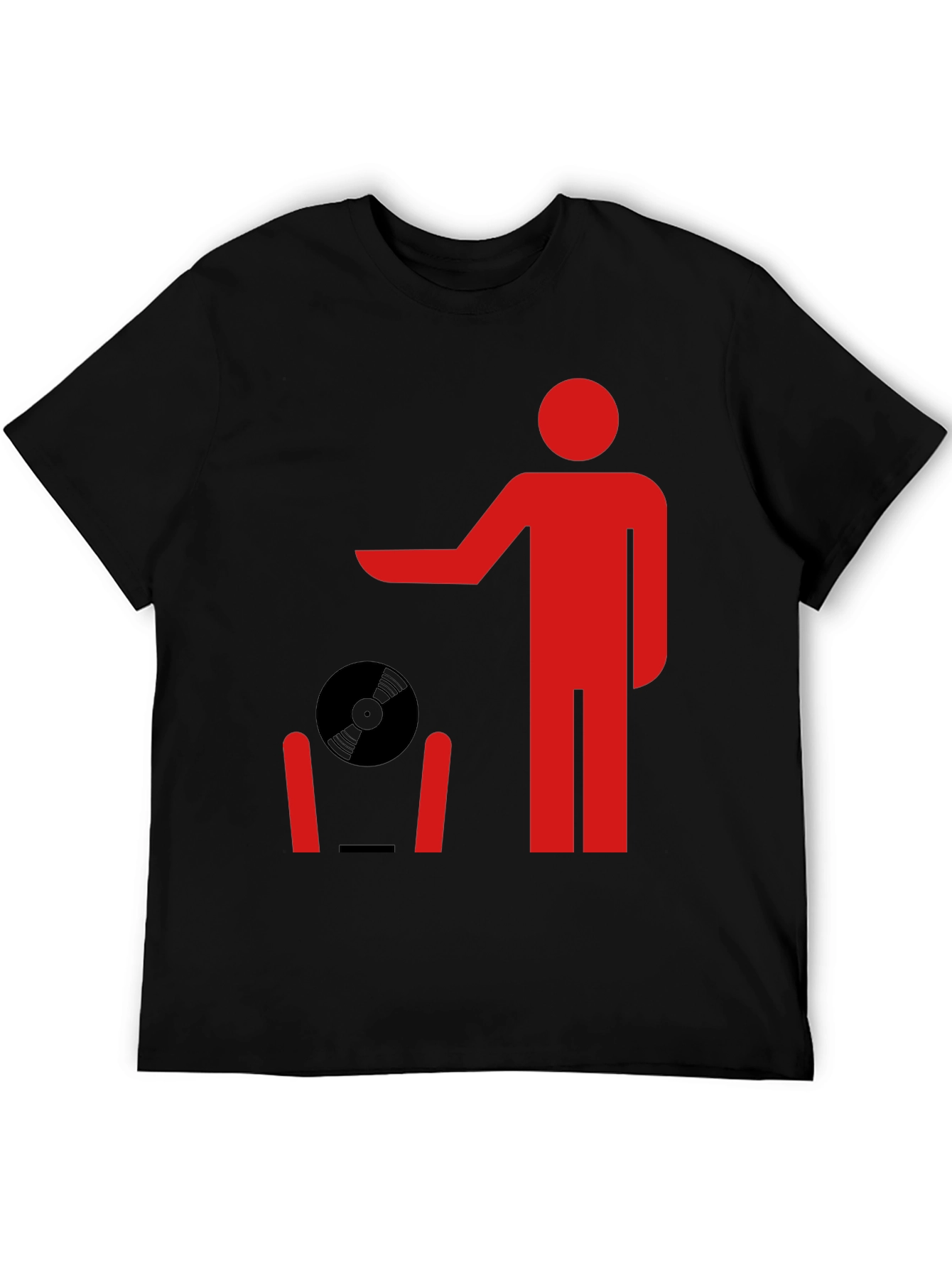 Retro Record Throwing Graphic Tee