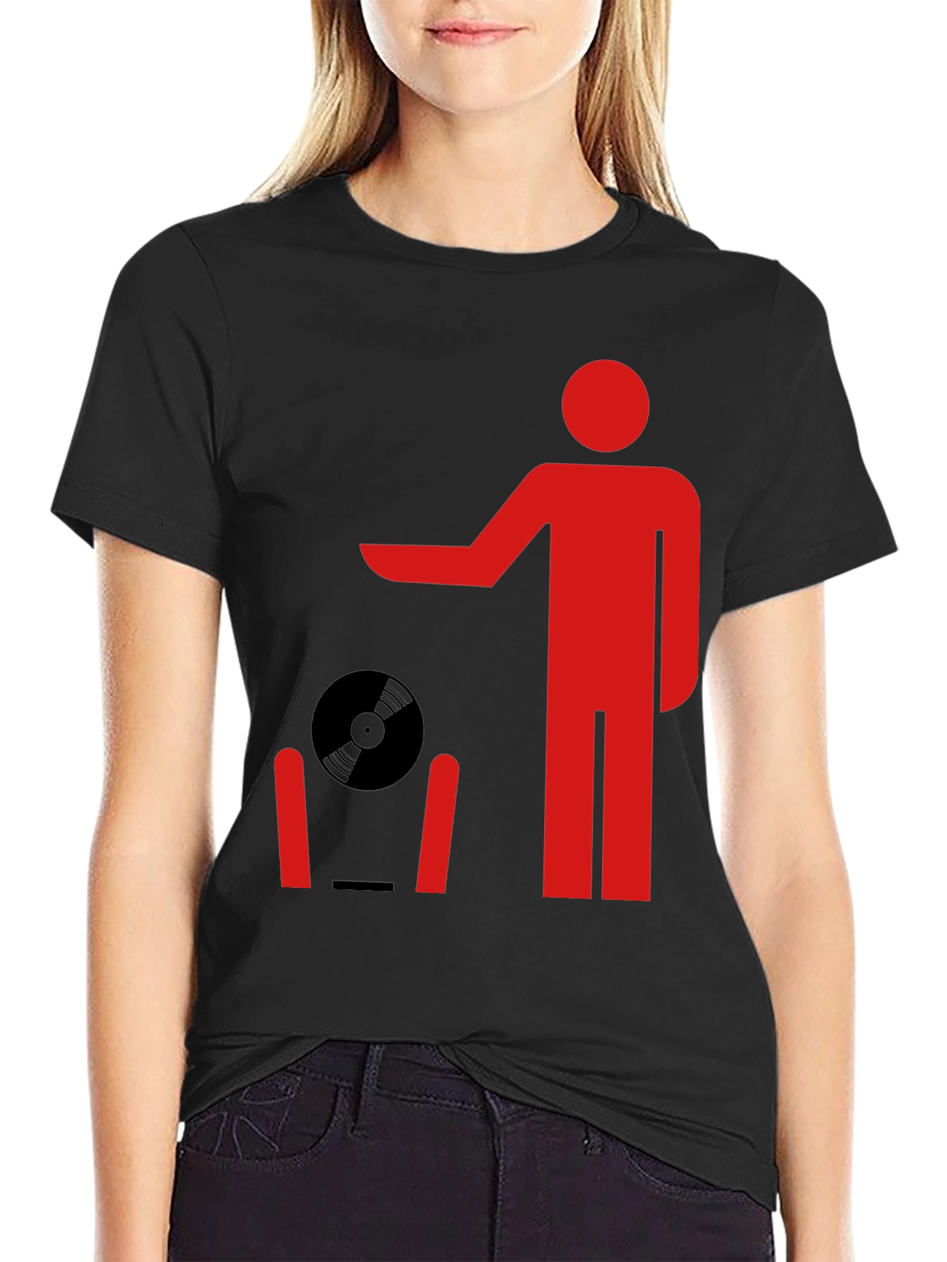 Retro Record Throwing Graphic Tee