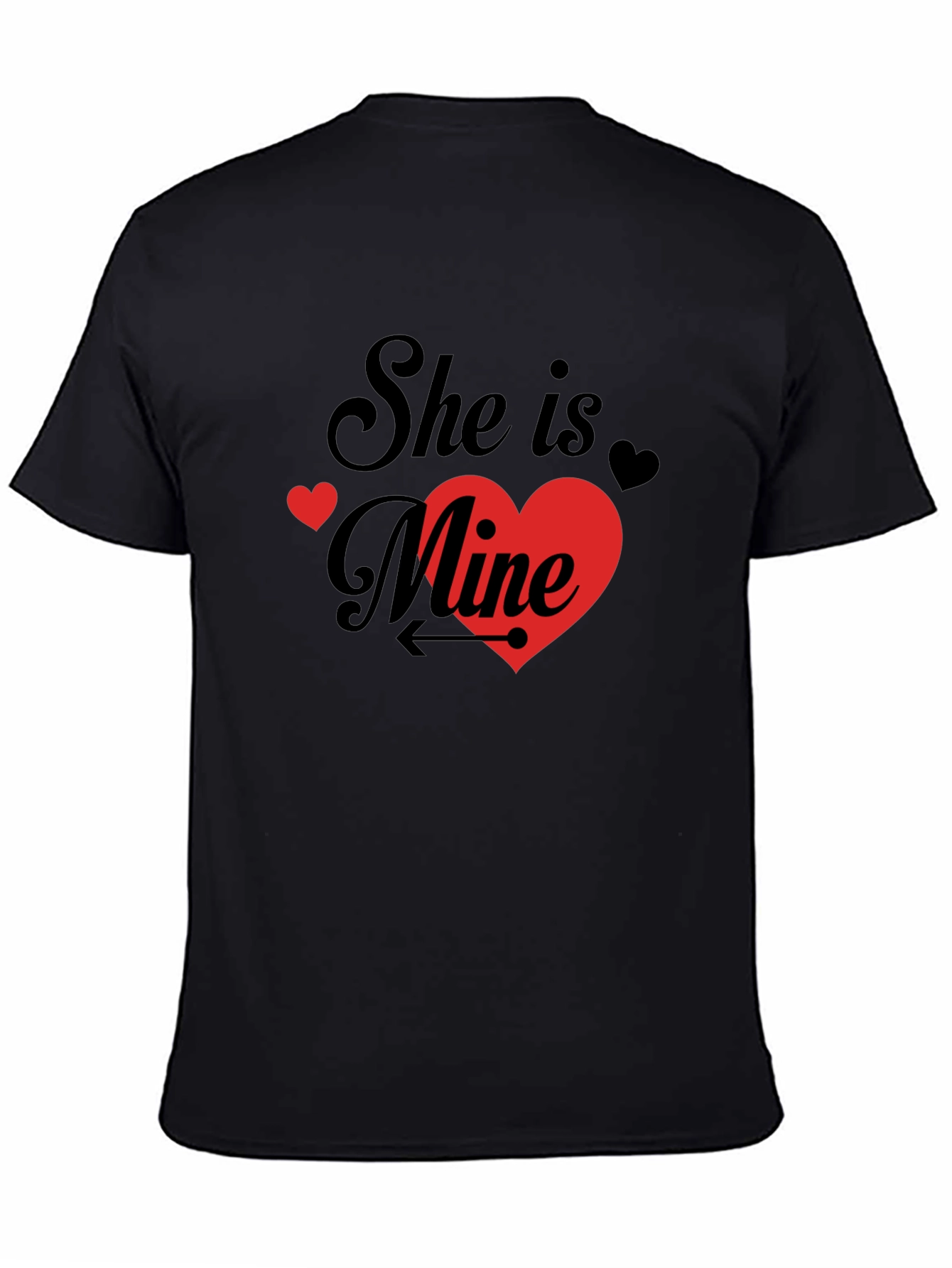She is Mine Valentines Day Graphic T-Shirt