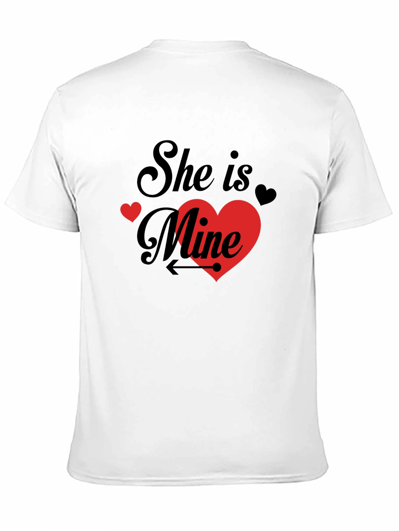 She is Mine Valentines Day Graphic T-Shirt