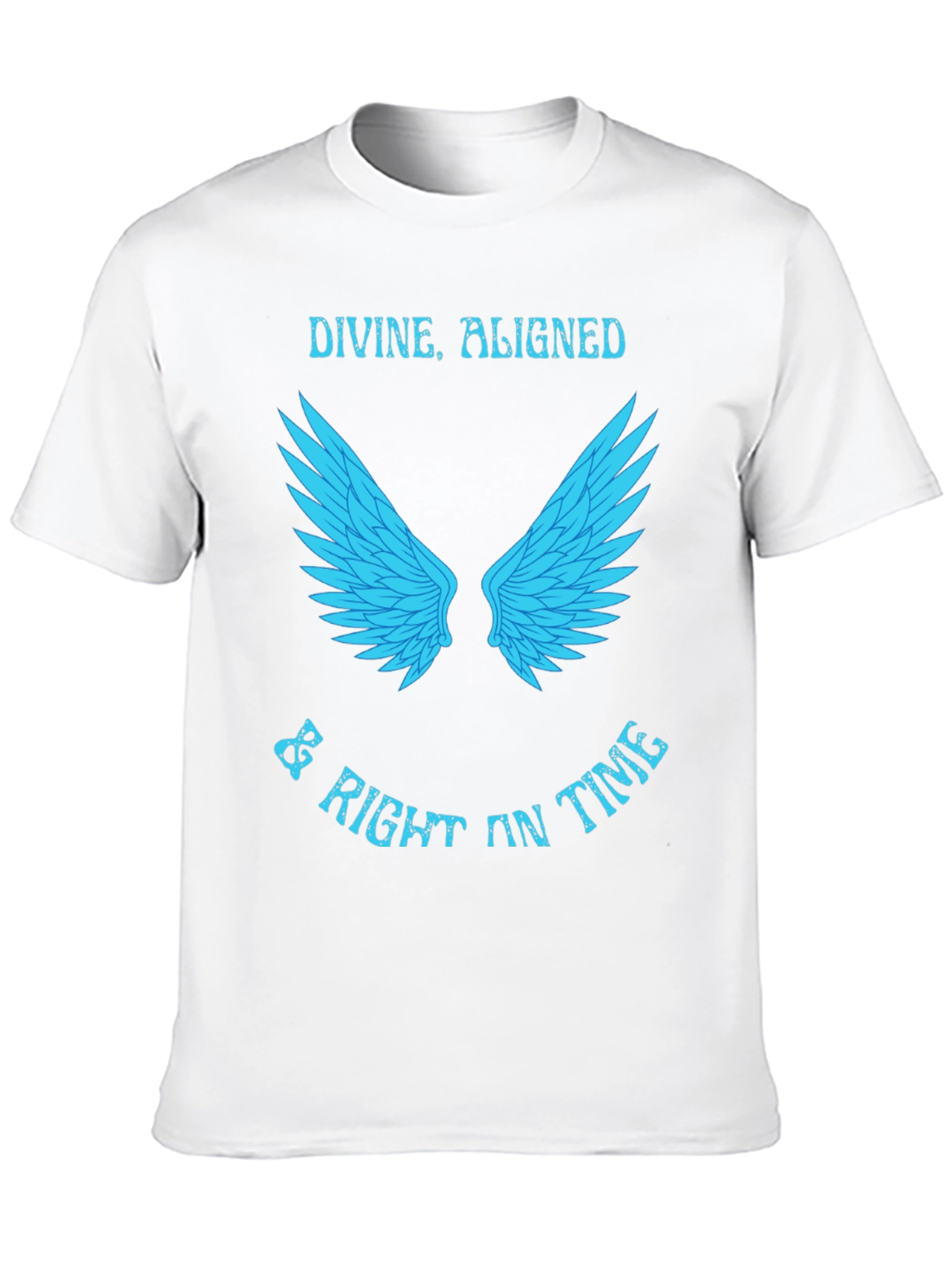 Divine Aligned Wings T-Shirt - Stylish Black Tee