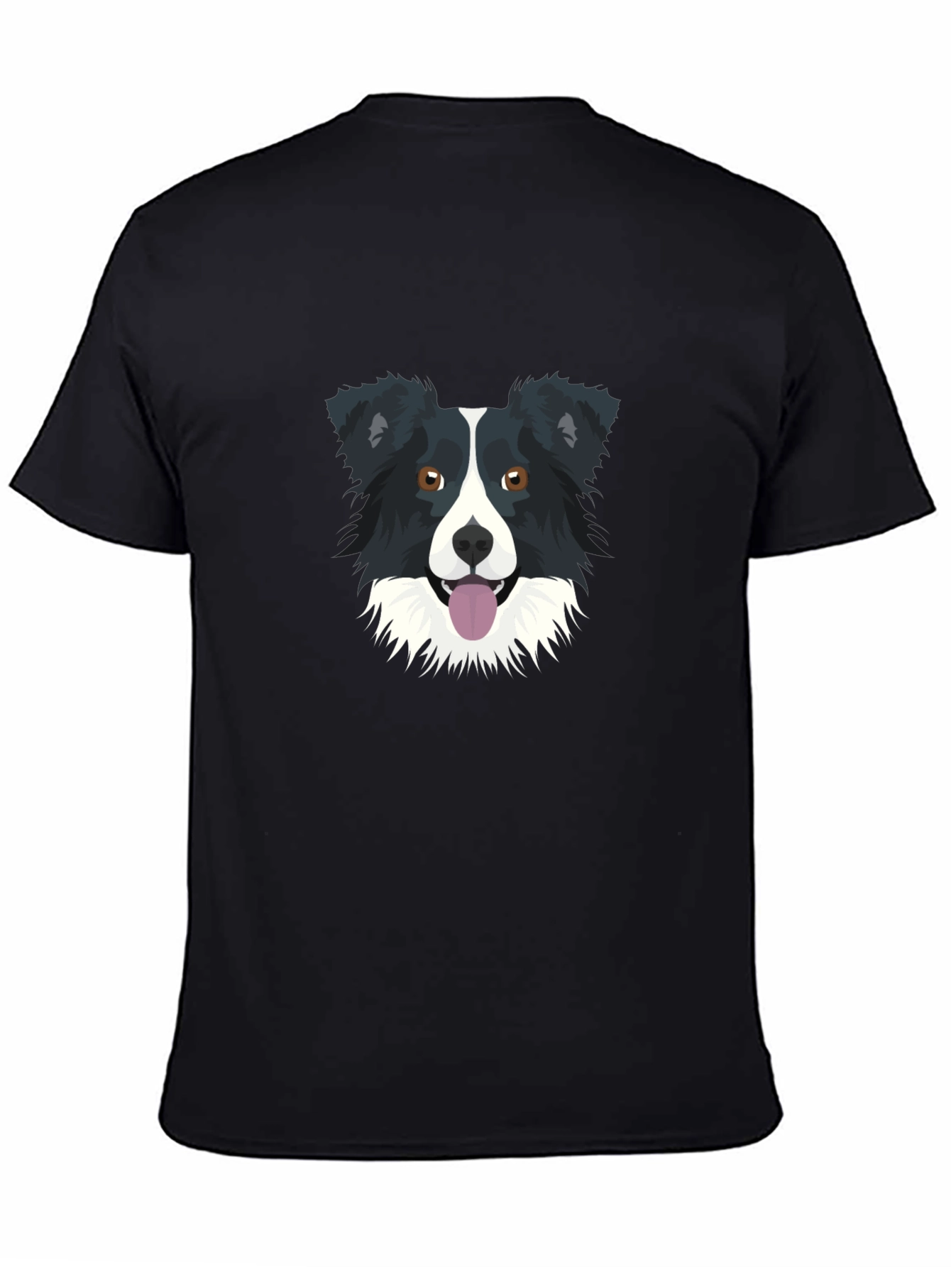 Border Collie Graphic Tee - Unisex Black T-Shirt