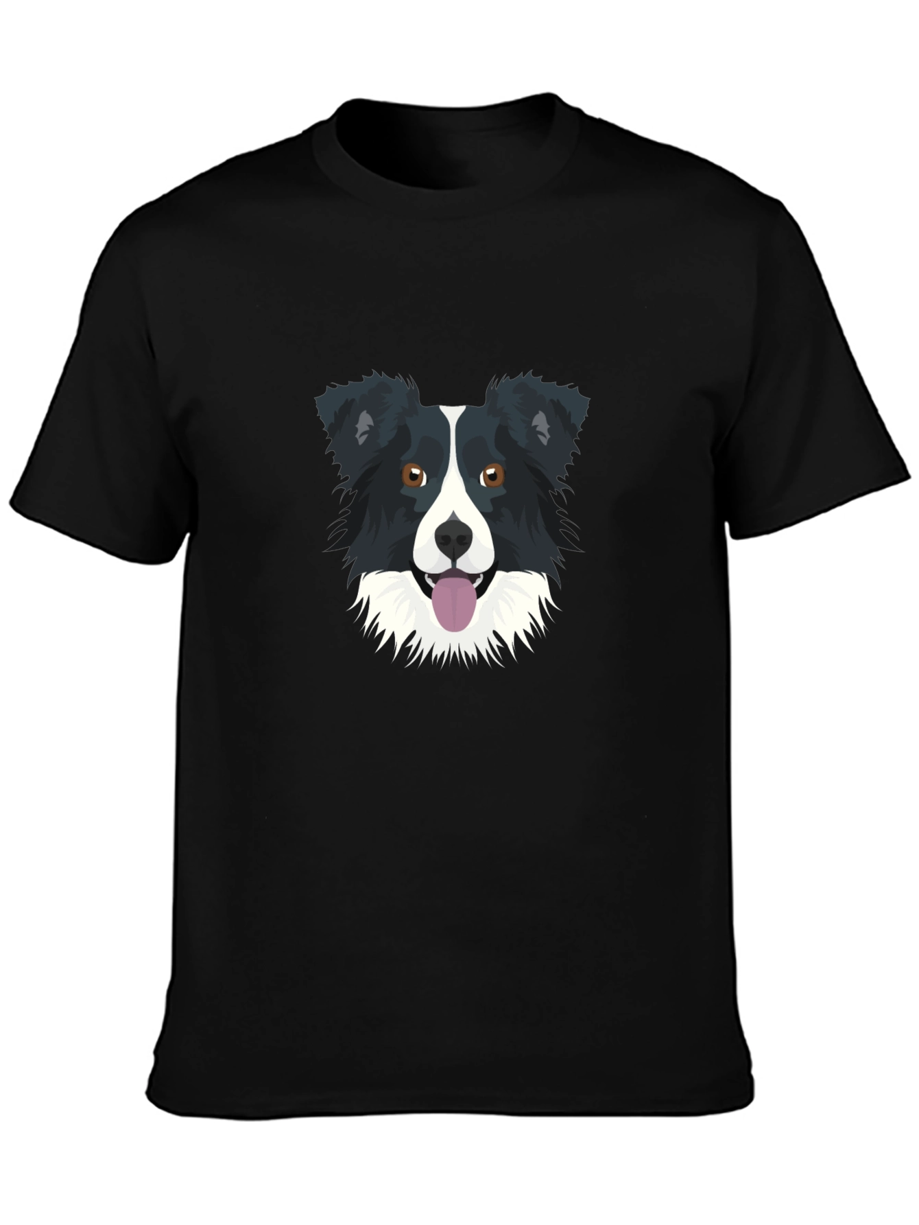 Border Collie Graphic Tee - Unisex Black T-Shirt