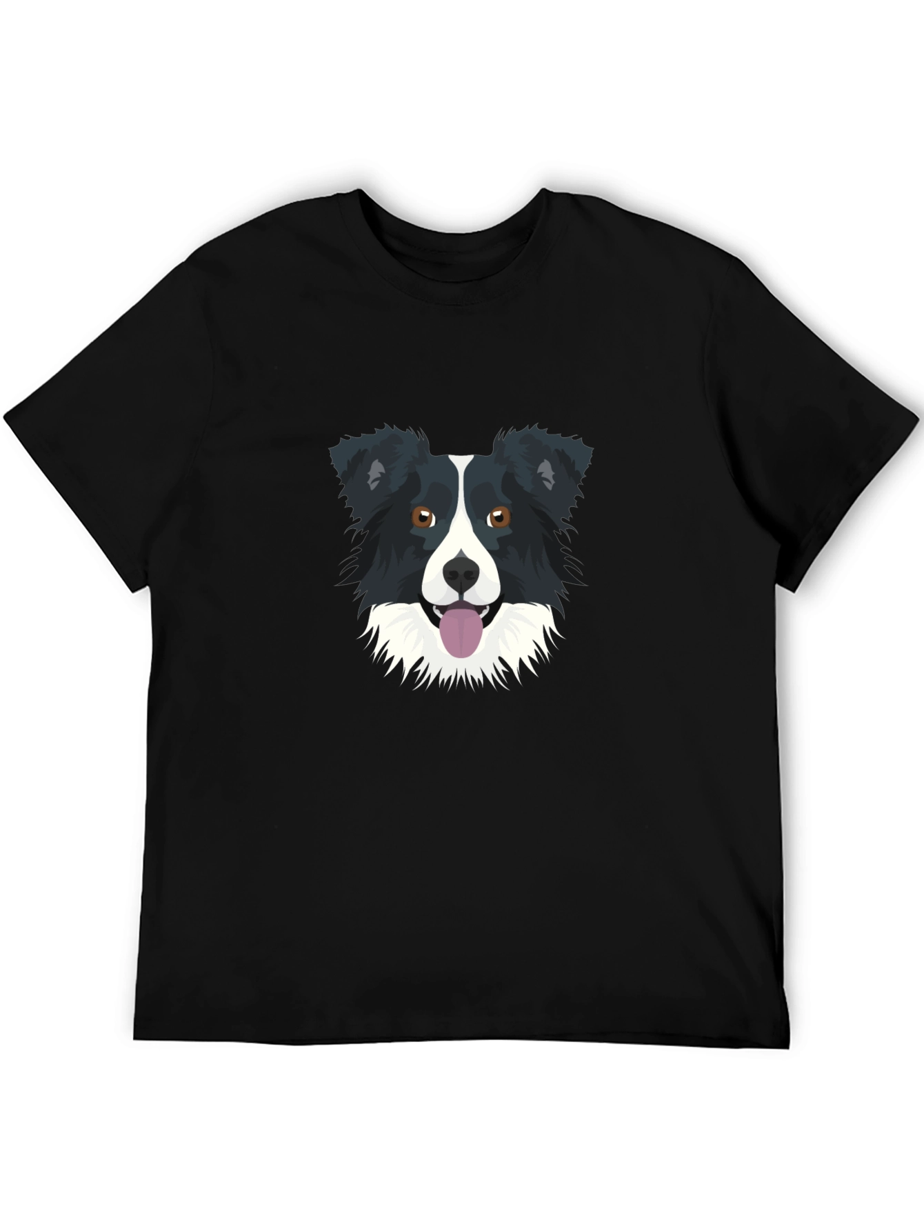 Border Collie Graphic Tee - Unisex Black T-Shirt
