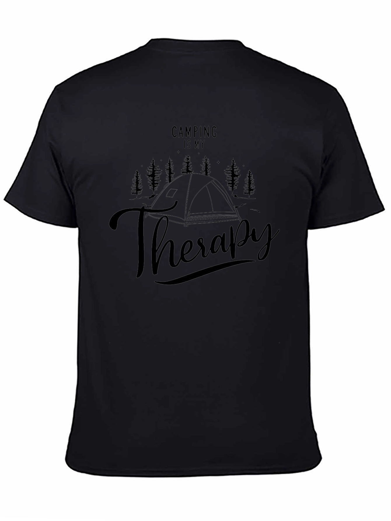 Camping Is My Therapy Graphic Tee