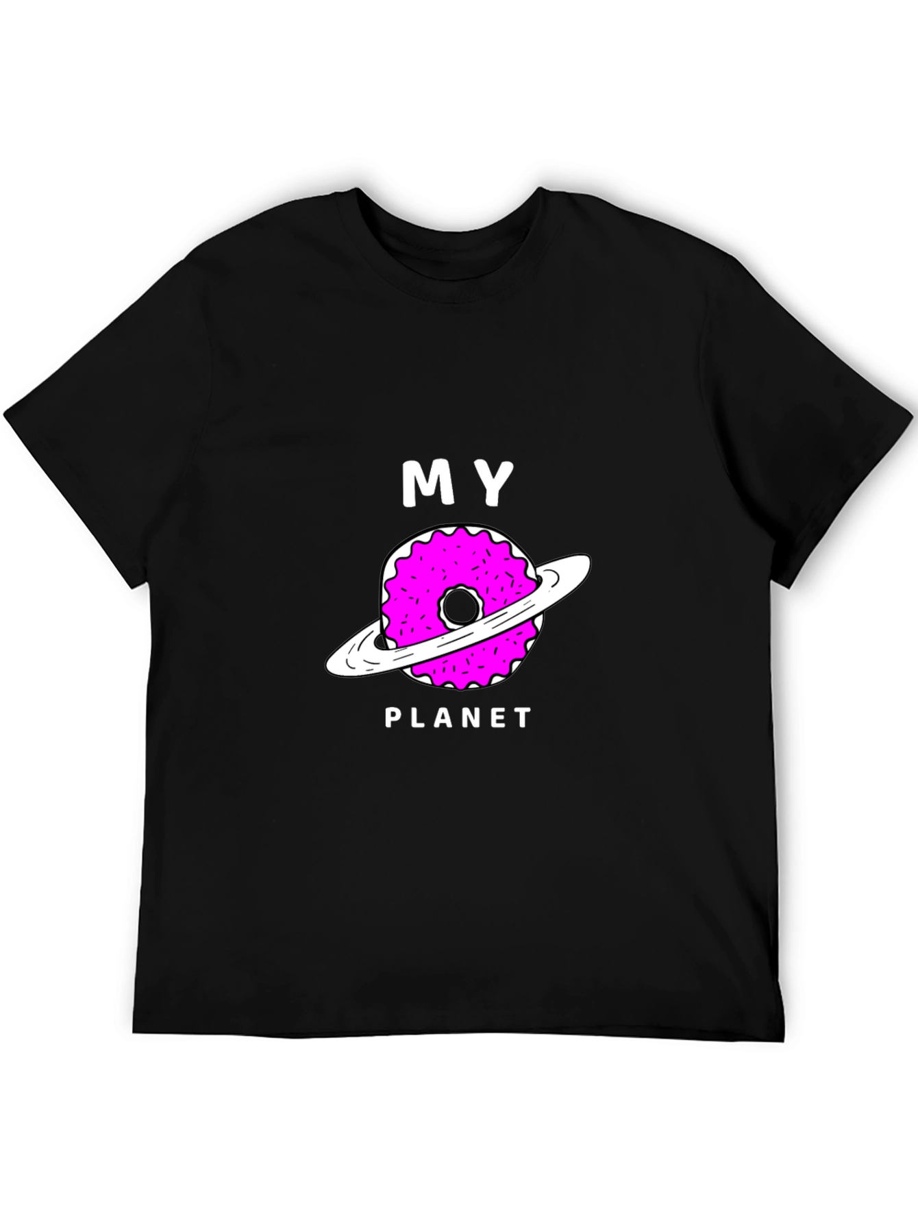 My Donut Planet Black Graphic T-Shirt