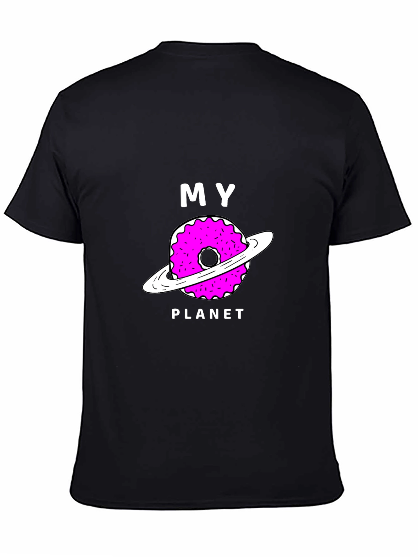 My Donut Planet Black Graphic T-Shirt