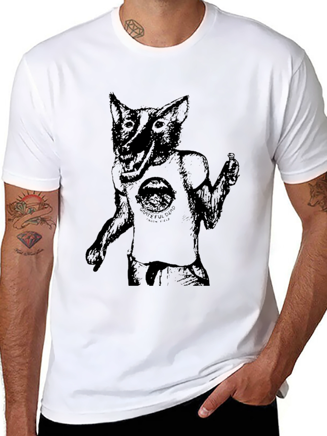 Grateful Dead Wolf T-Shirt - Unique Graphic Tee