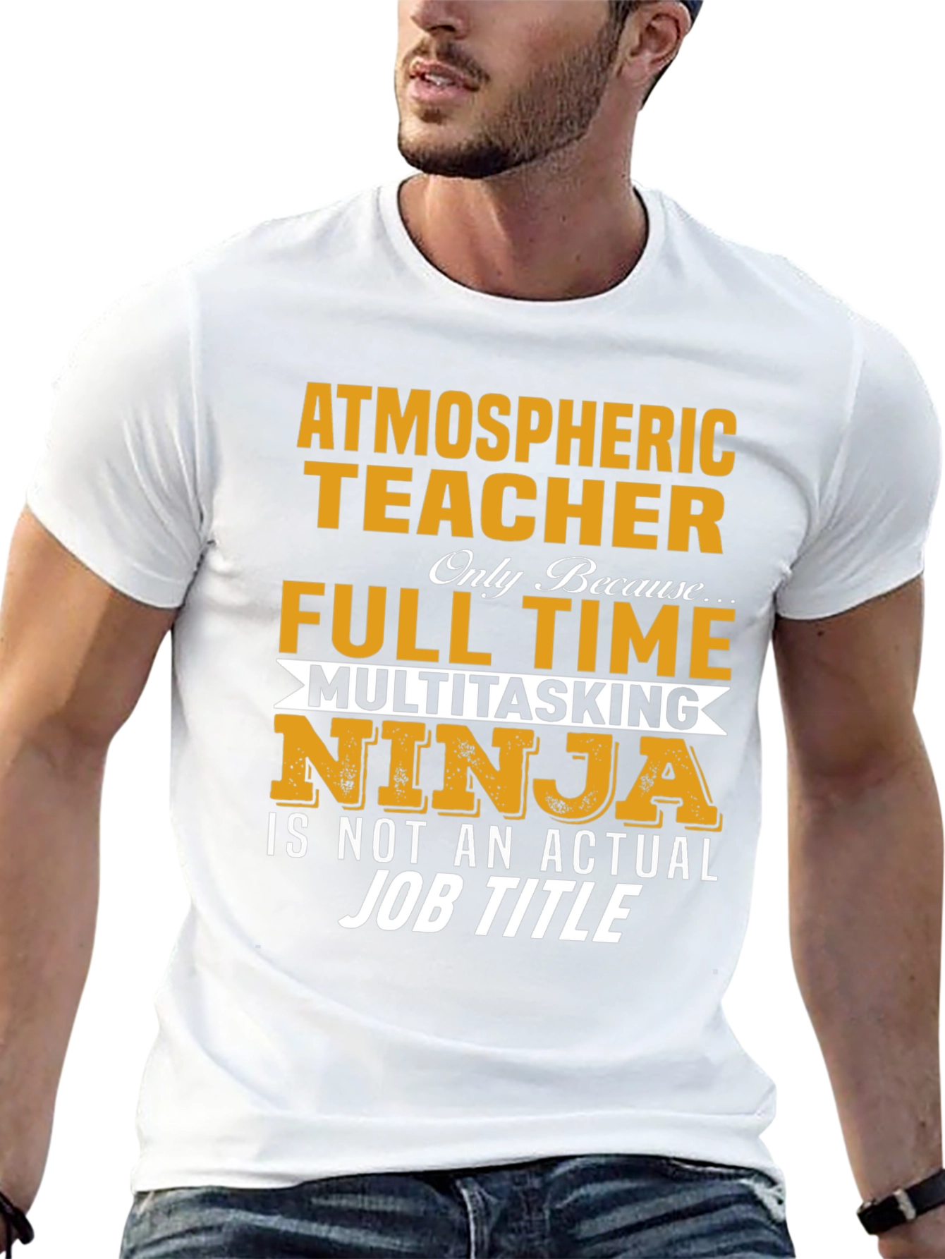 Atmospheric Teacher T-Shirt - Full Time Ninja
