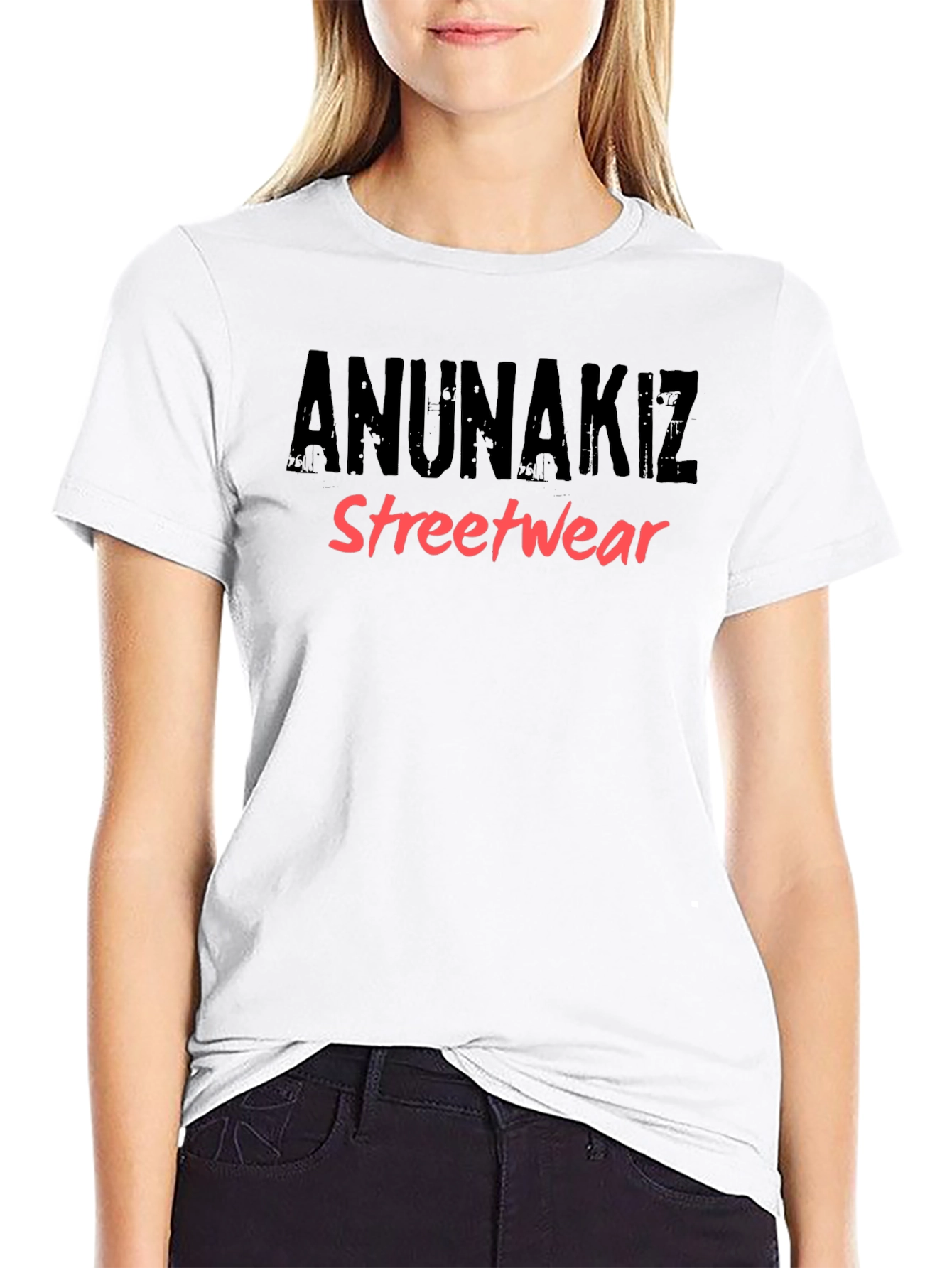 Anunakiz Streetwear Black Graphic T-Shirt