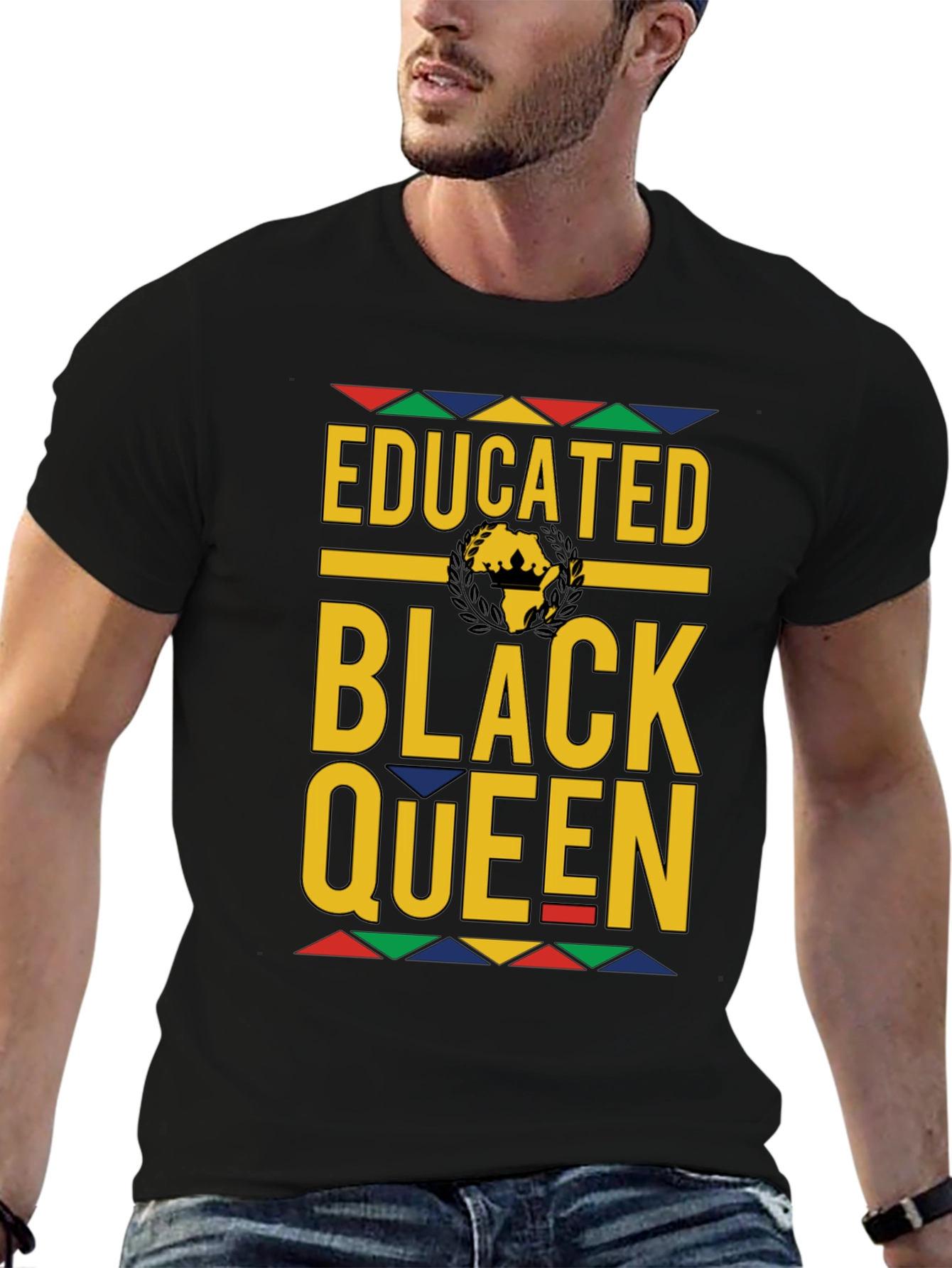 Educated Black Queen Graphic Tee