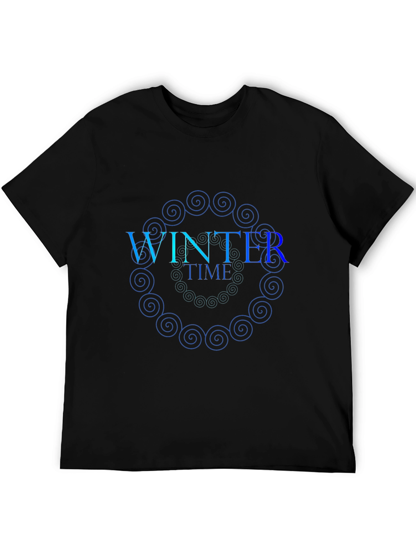 Winter Time Spiral Graphic T-Shirt