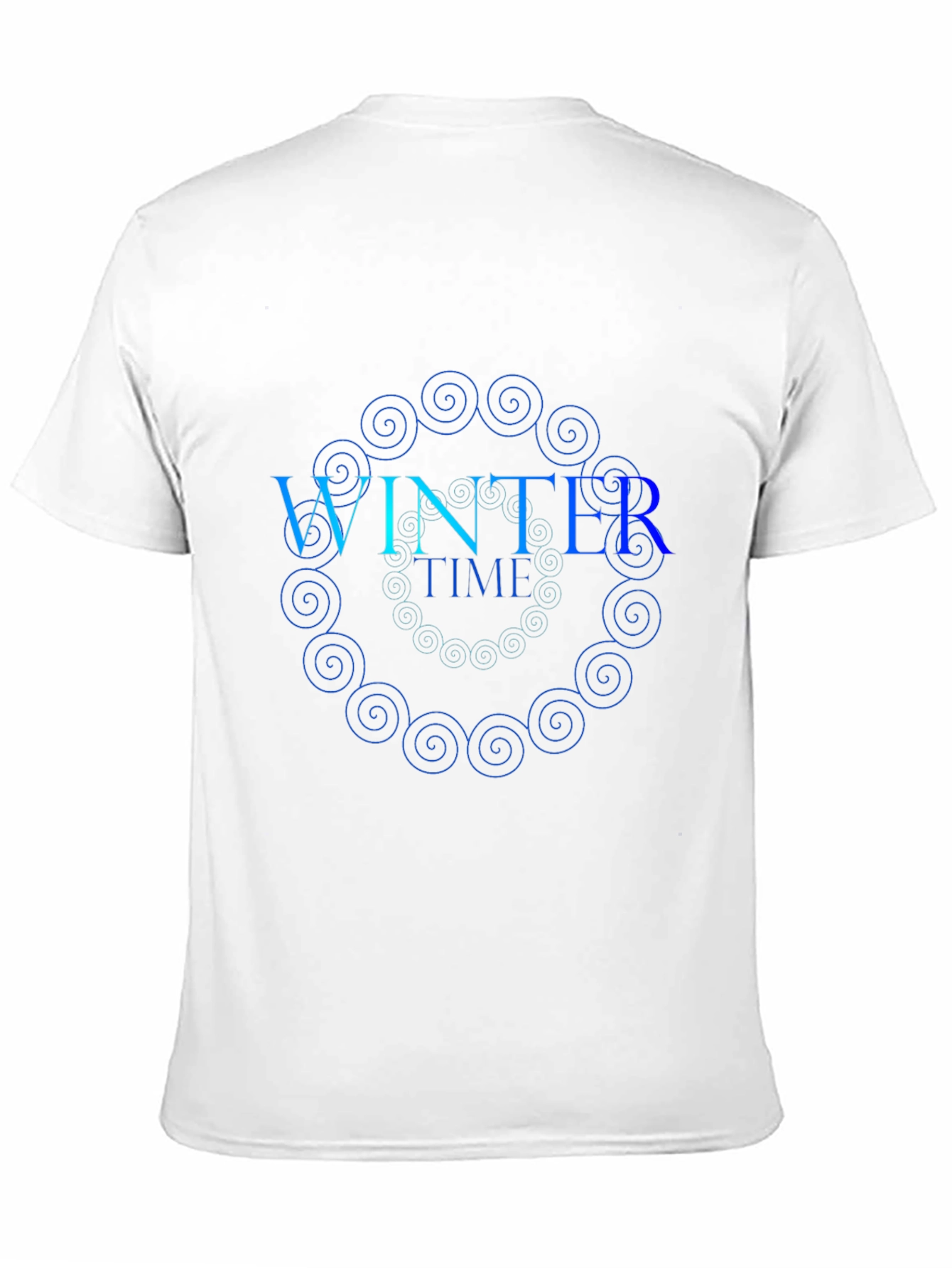 Winter Time Spiral Graphic T-Shirt