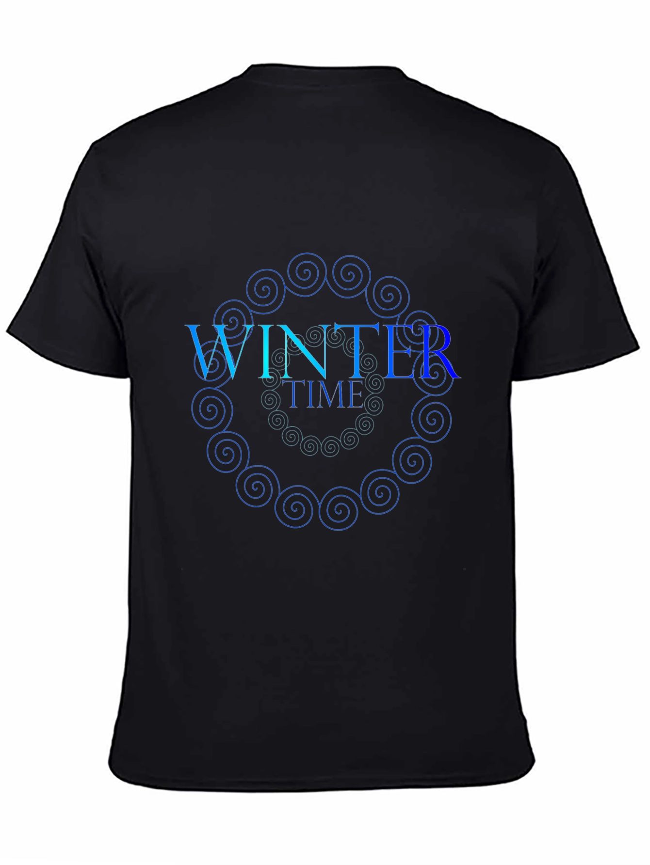 Winter Time Spiral Graphic T-Shirt
