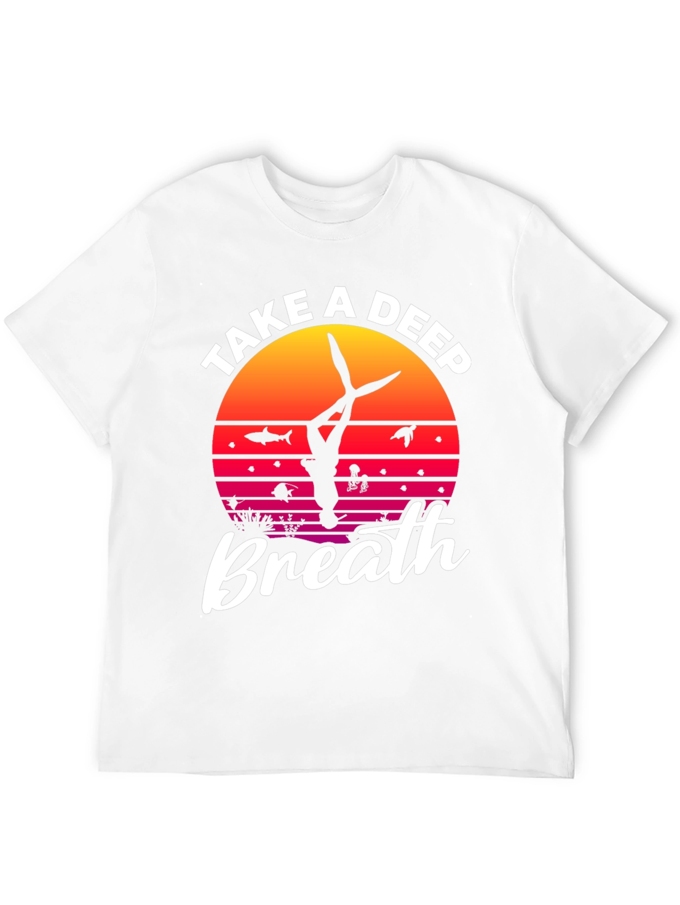 Diver Deep Breath Graphic T-Shirt
