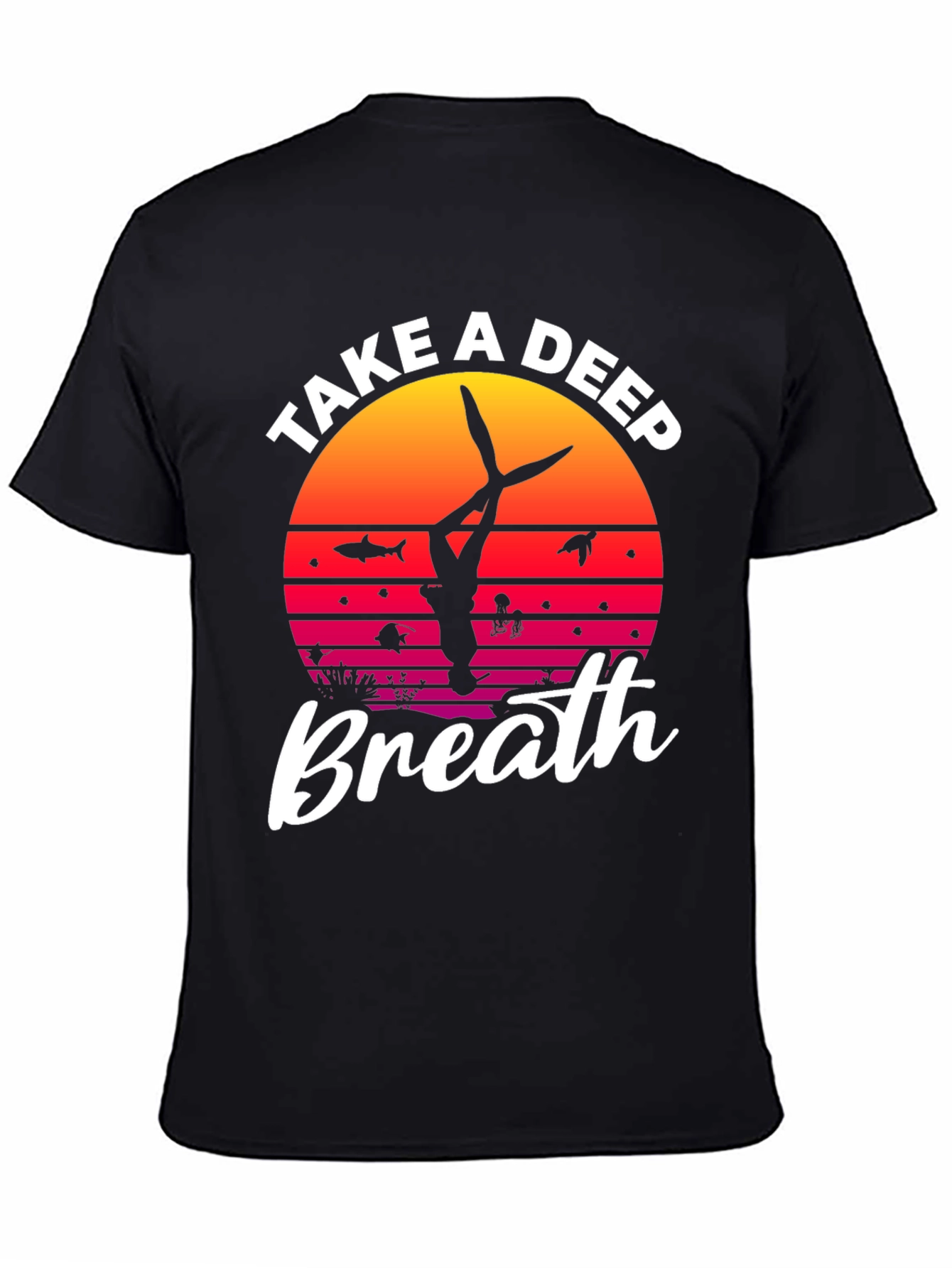 Diver Deep Breath Graphic T-Shirt