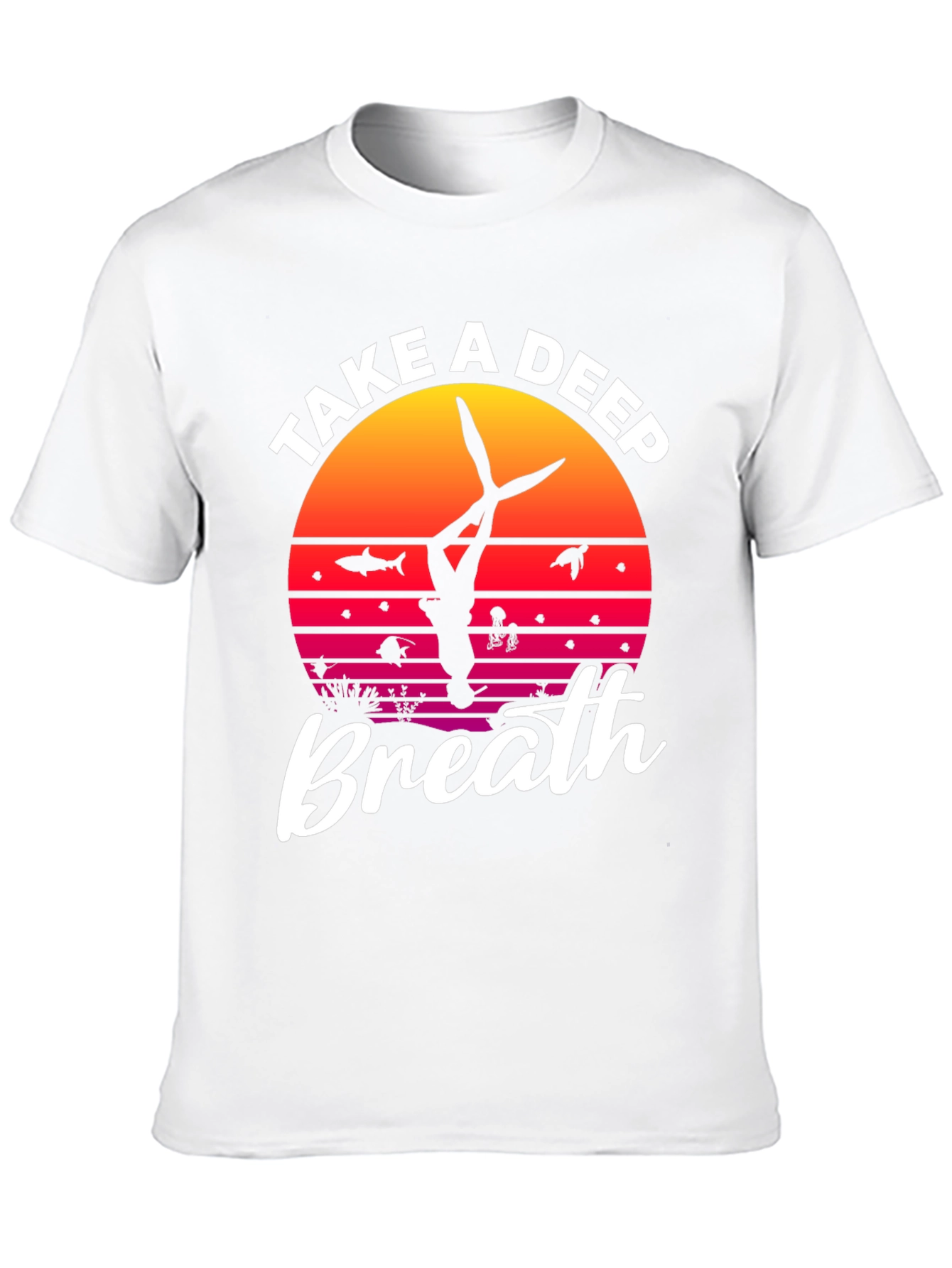 Diver Deep Breath Graphic T-Shirt